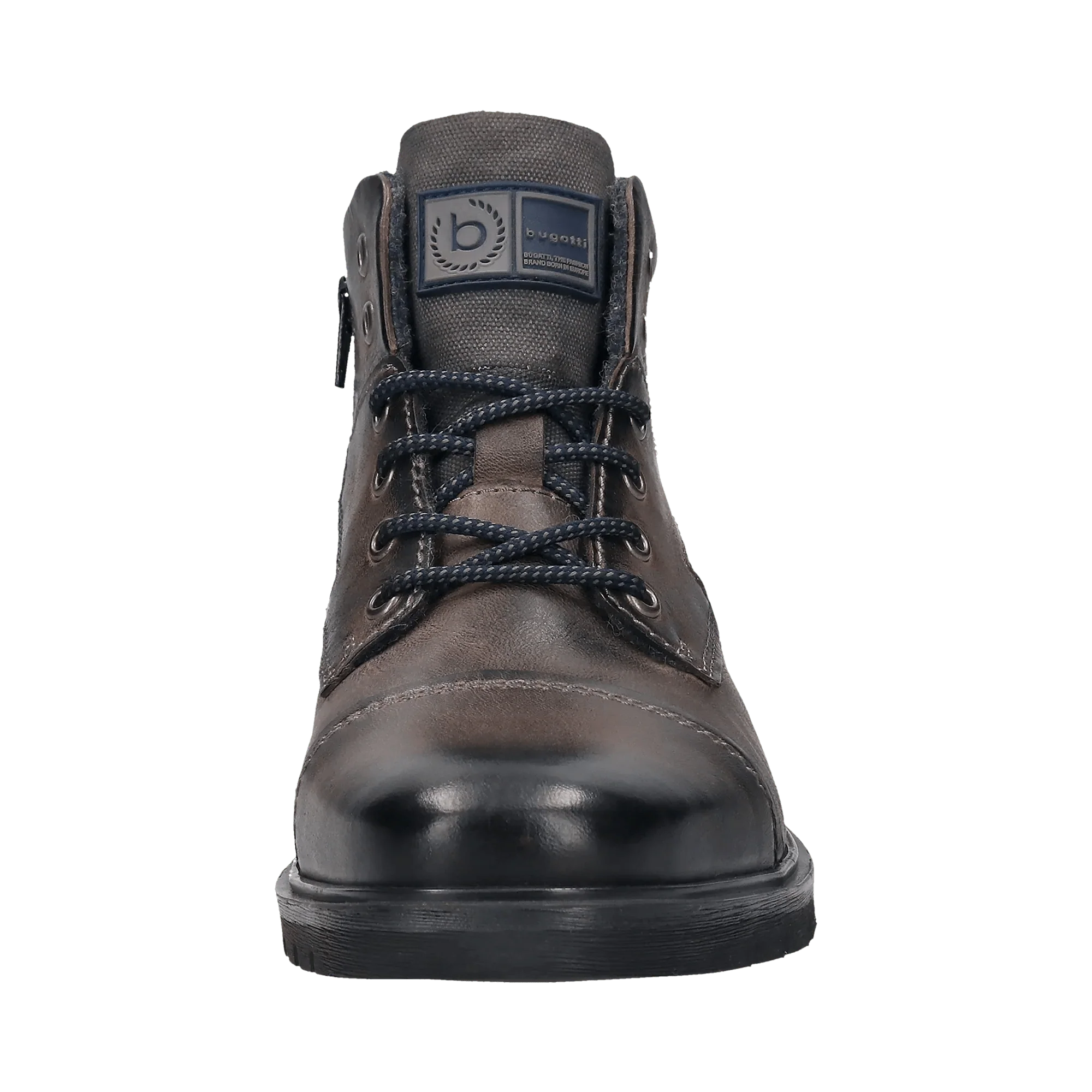 Leder Schnürstiefel dunkelgrau - Image 5
