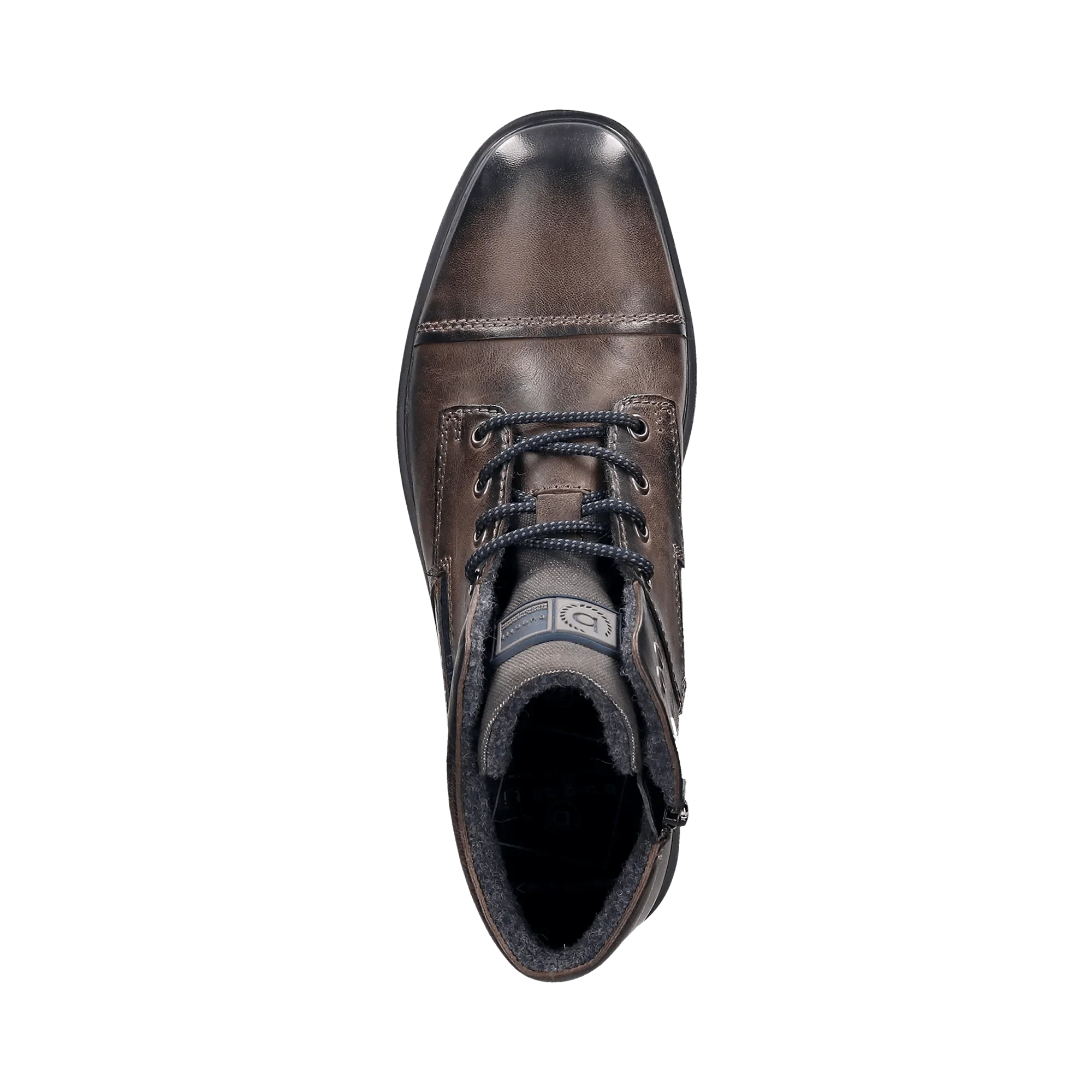 Leder Schnürstiefel dunkelgrau - Image 6