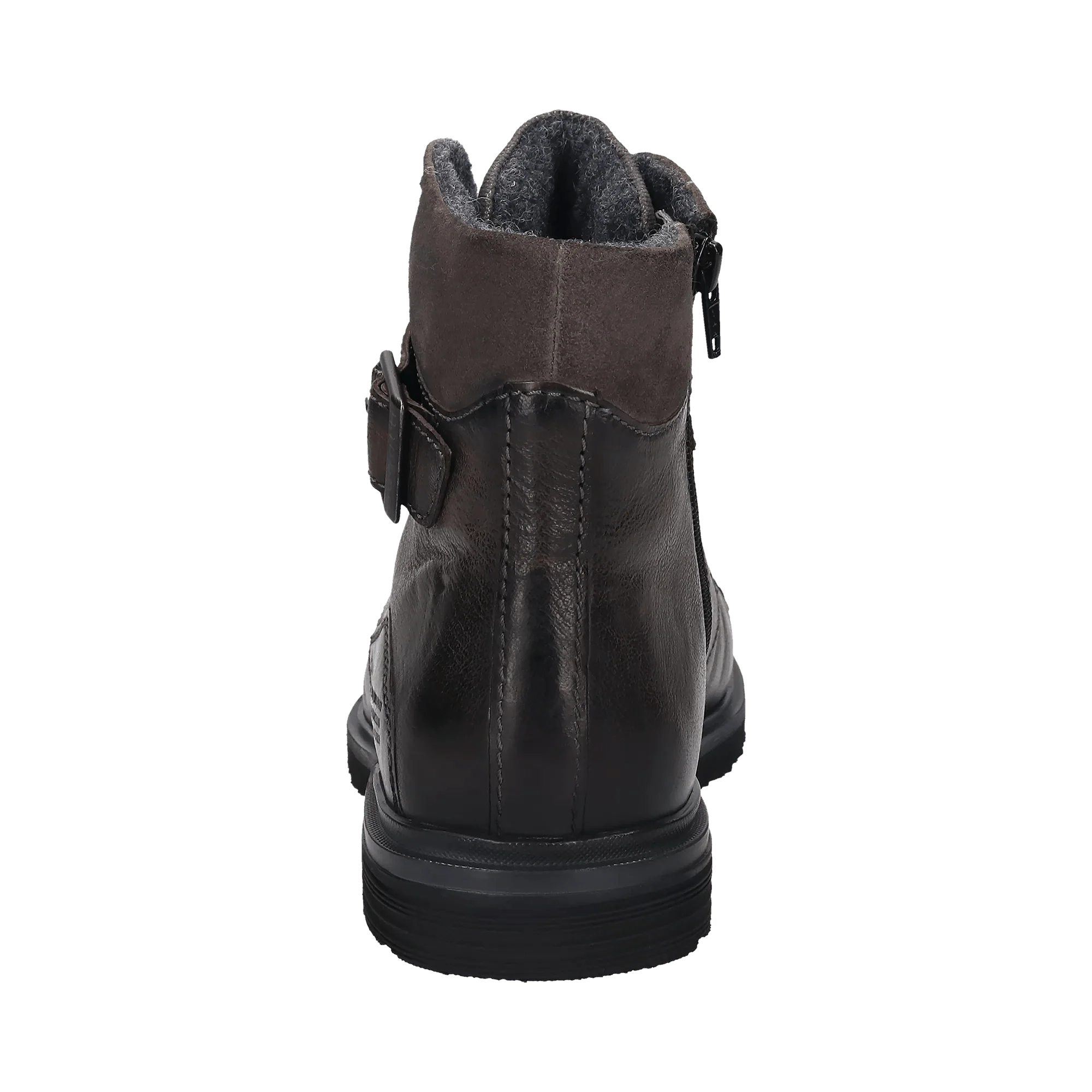 Leder Schnürstiefel dunkelgrau - Image 3