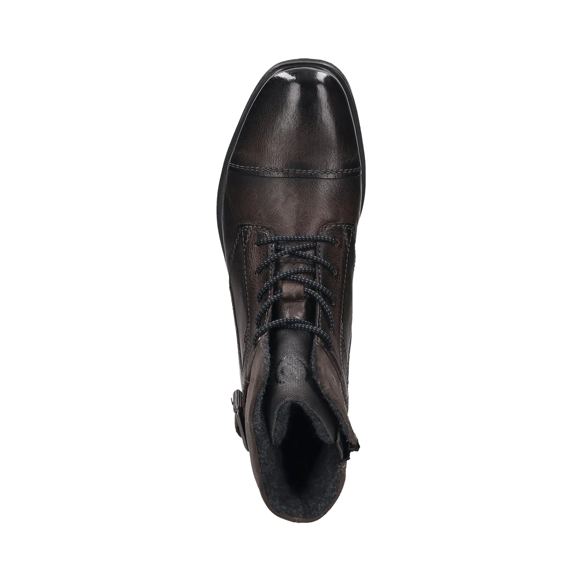 Leder Schnürstiefel dunkelgrau - Image 6