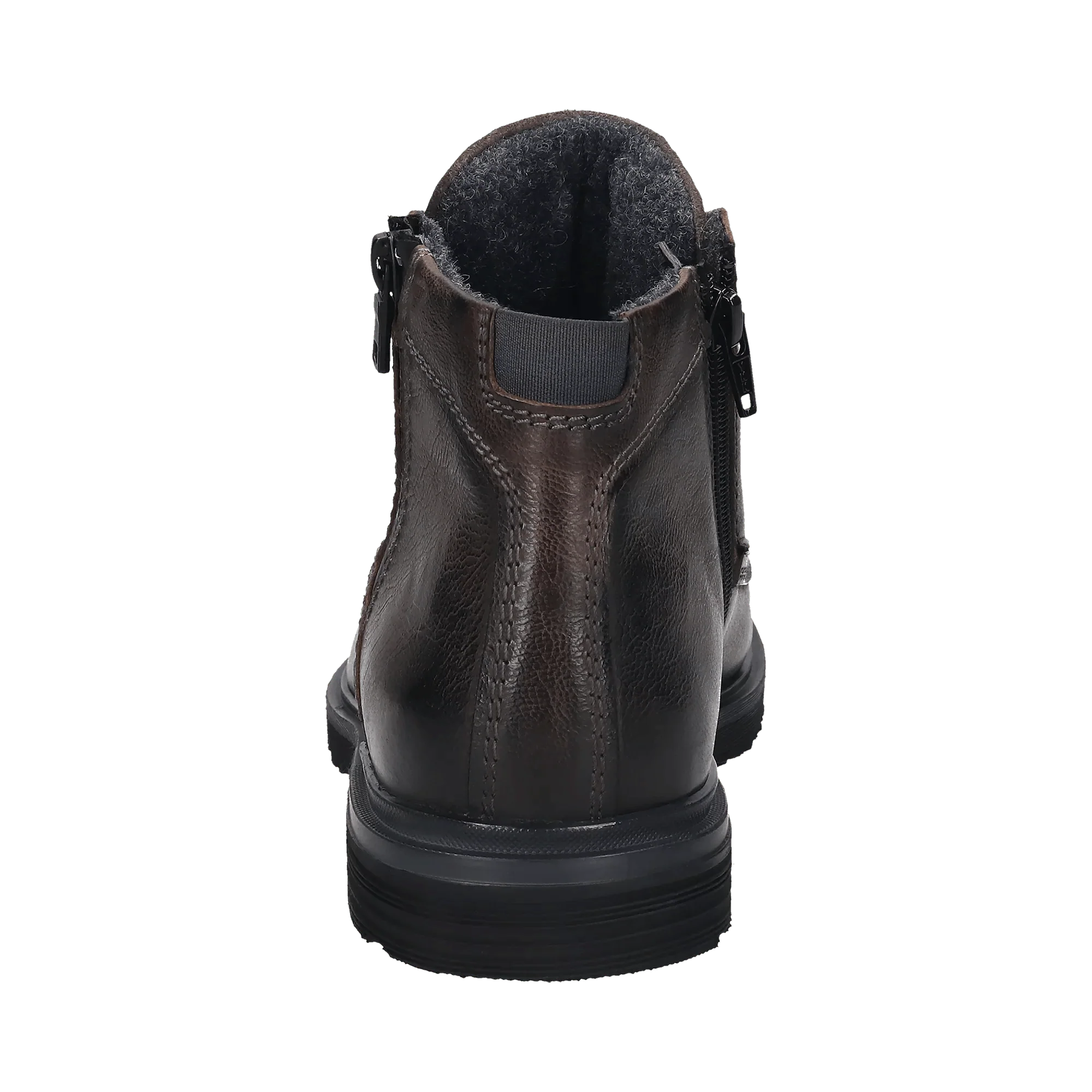 Leder Schnürstiefel dunkelgrau - Image 3