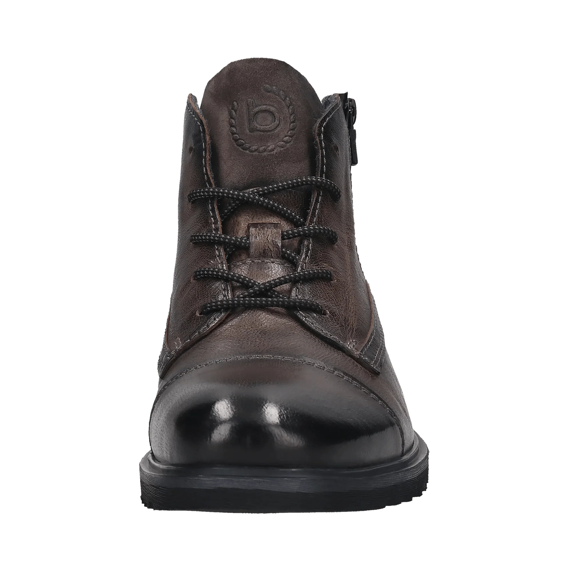 Leder Schnürstiefel dunkelgrau - Image 5