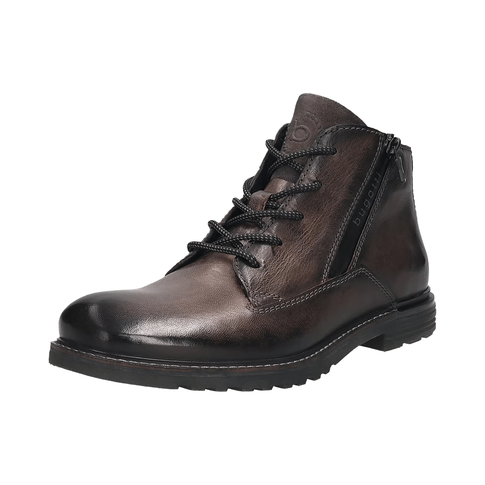 Leder Schnürstiefel dunkelgrau - Image 2