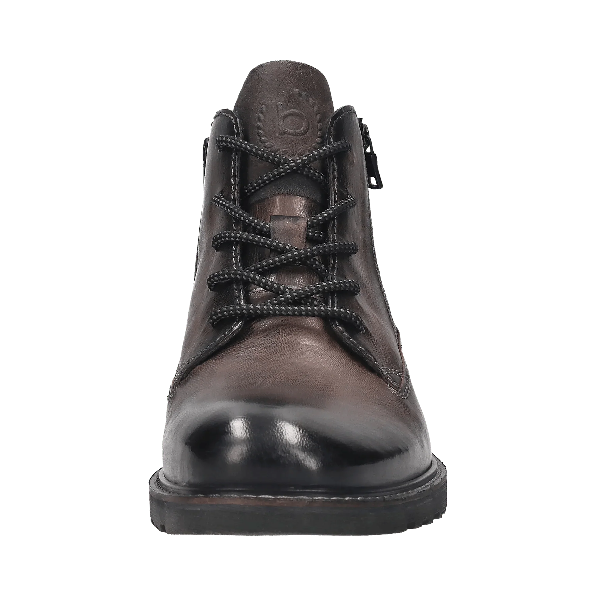 Leder Schnürstiefel dunkelgrau - Image 5