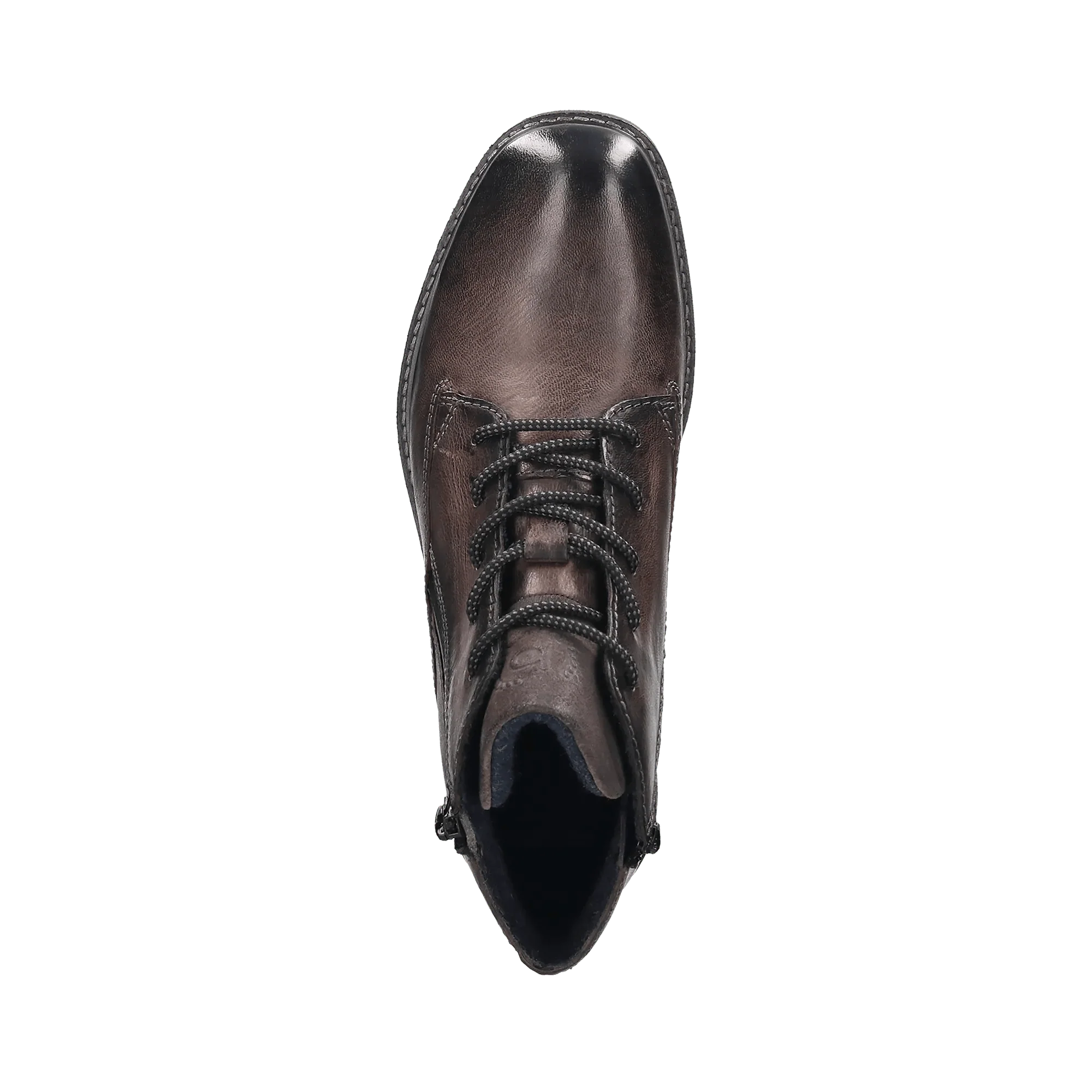 Leder Schnürstiefel dunkelgrau - Image 6