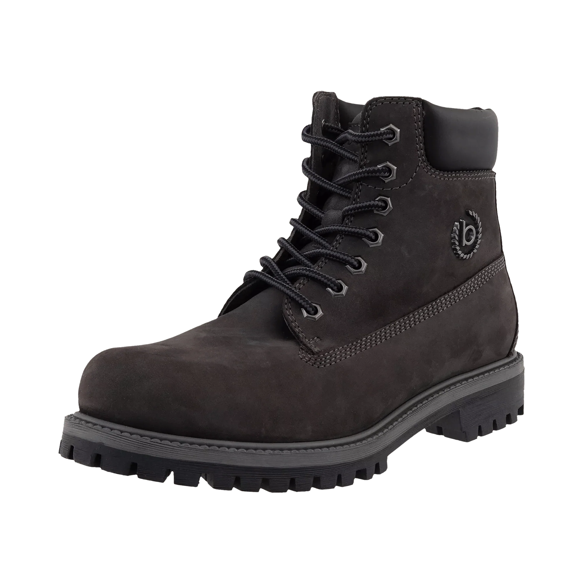Leder Schnürstiefel dunkelgrau - Image 2