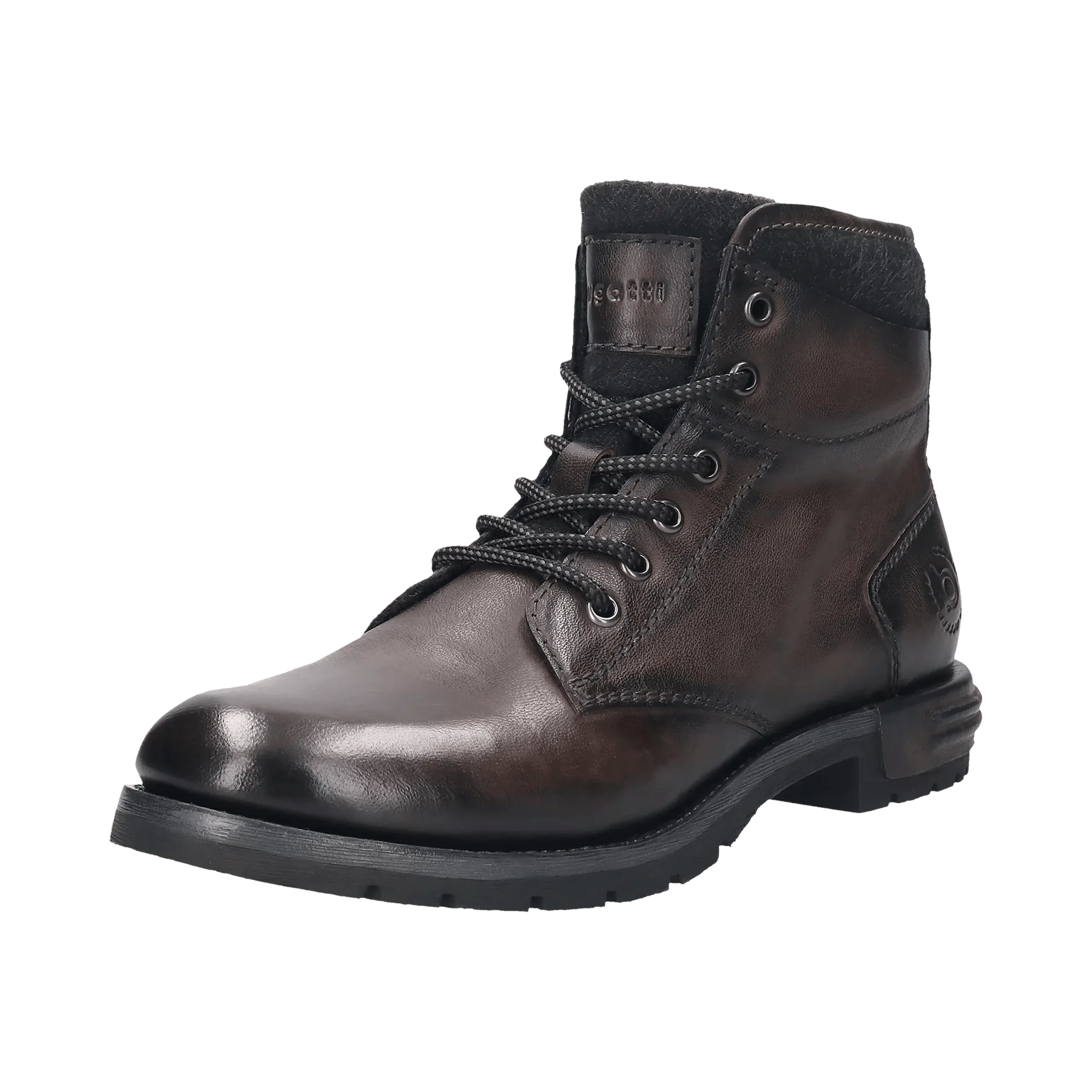 Leder Schnürstiefel dunkelgrau - Image 2