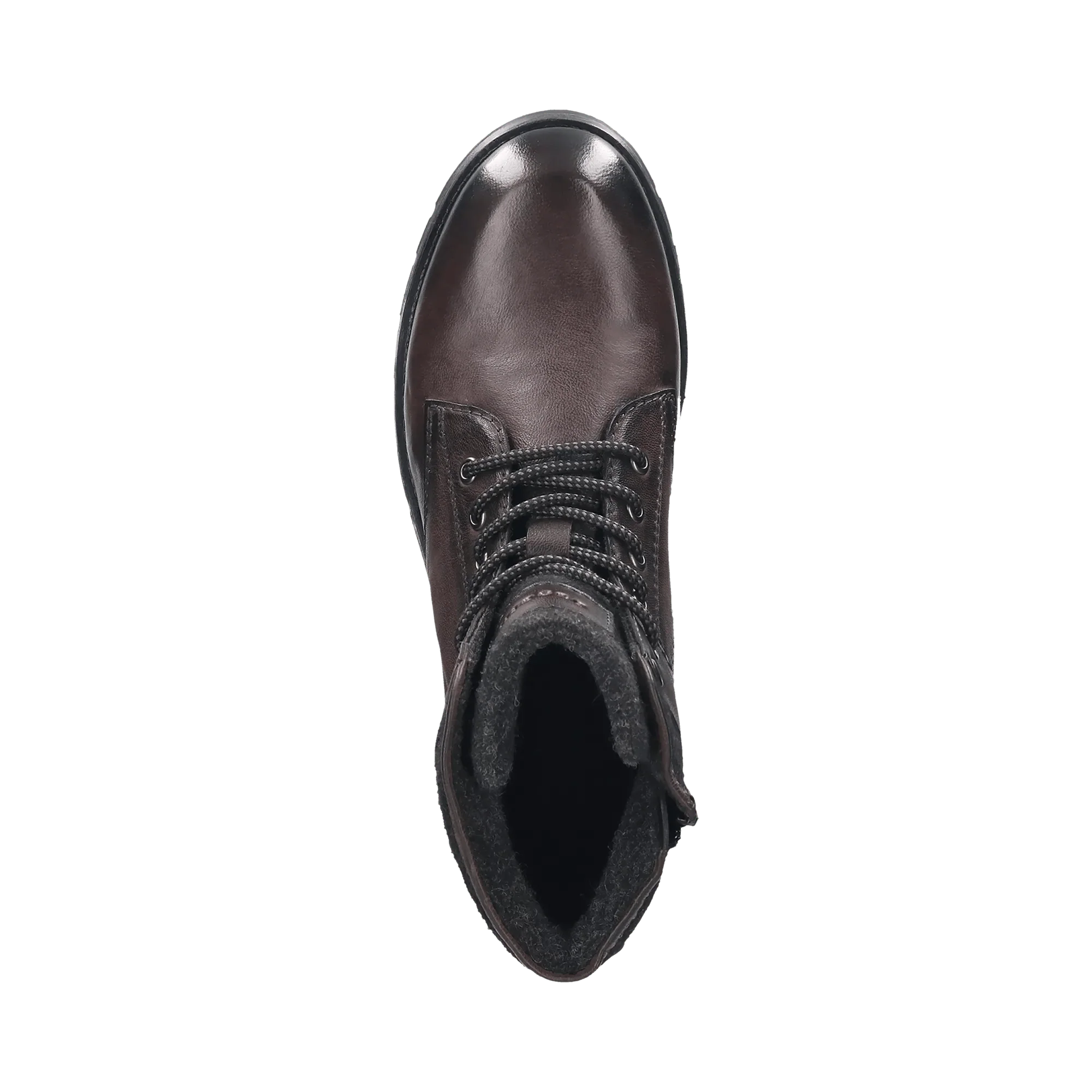 Leder Schnürstiefel dunkelgrau - Image 6