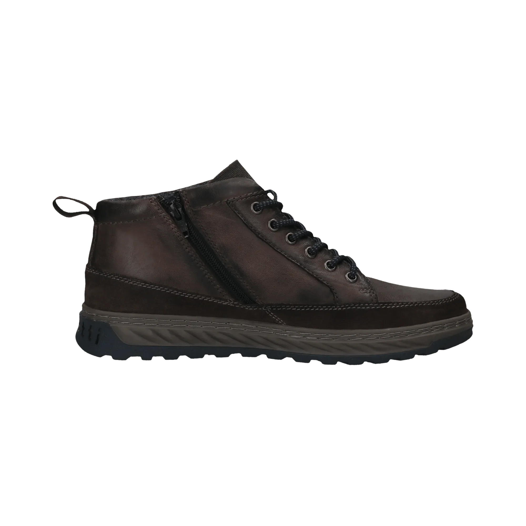 Leder Schnürstiefel dunkelgrau - Image 4
