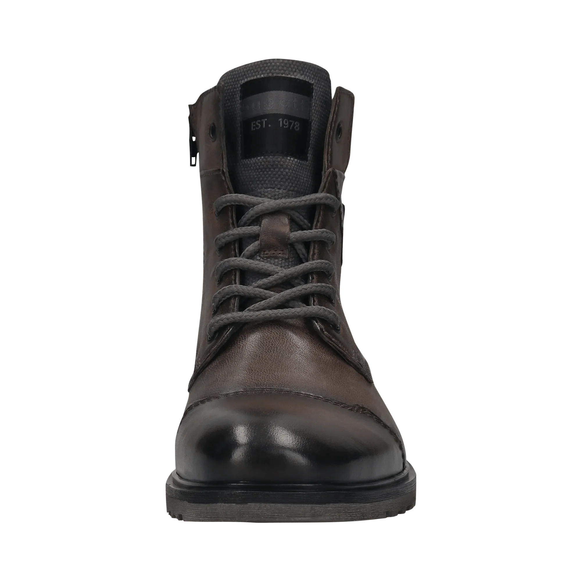 Leder Schnürstiefel dunkelgrau - Image 5
