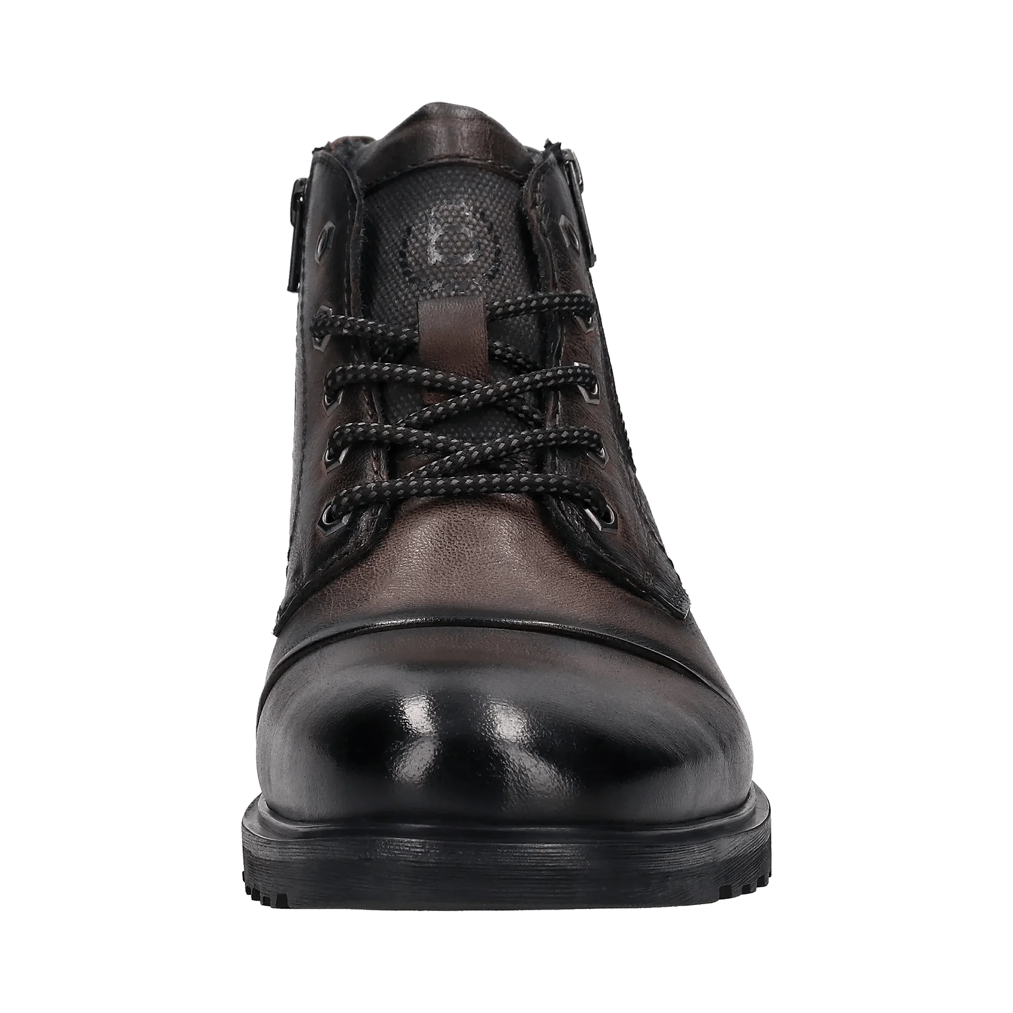 Leder Schnürstiefel dunkelgrau - Image 5