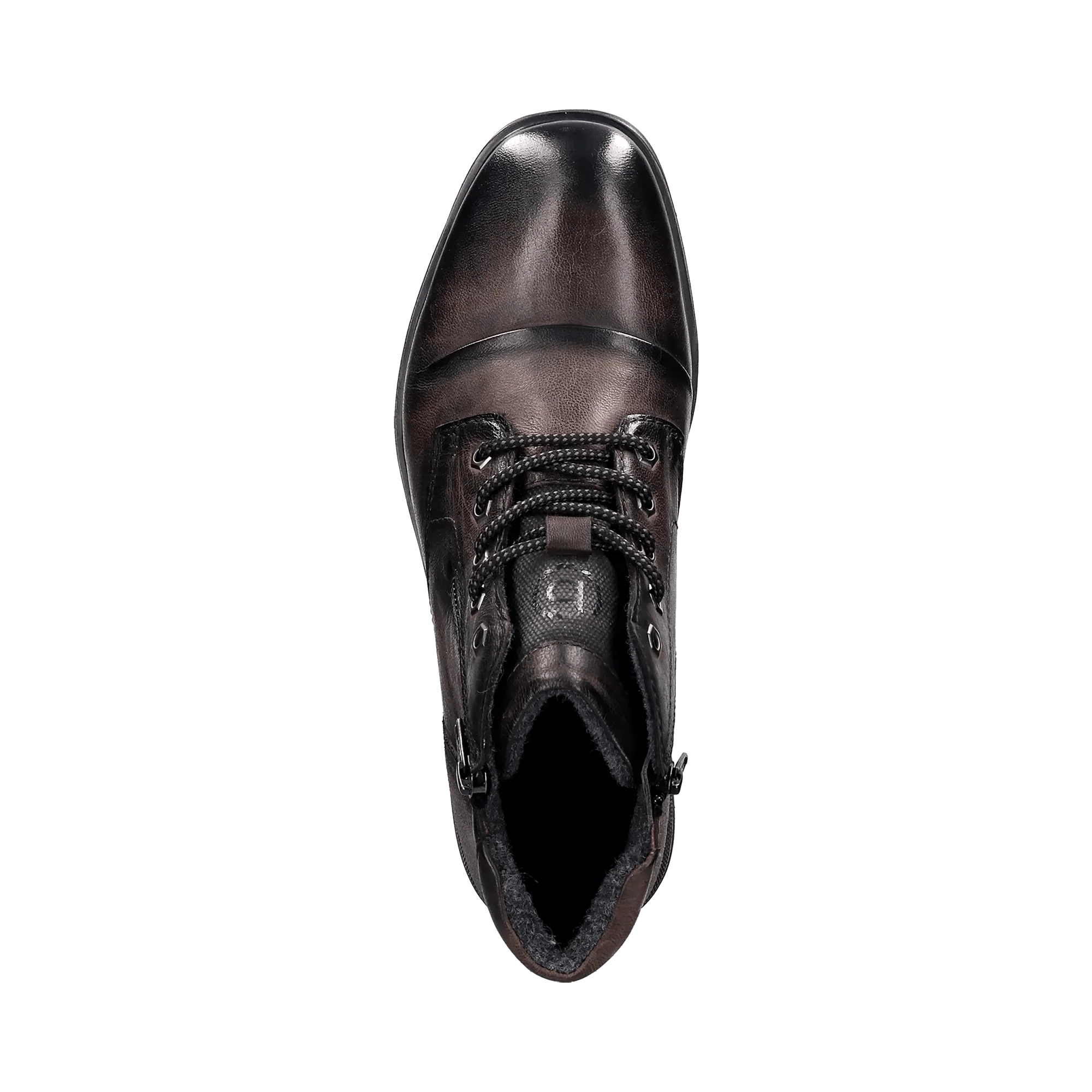 Leder Schnürstiefel dunkelgrau - Image 6
