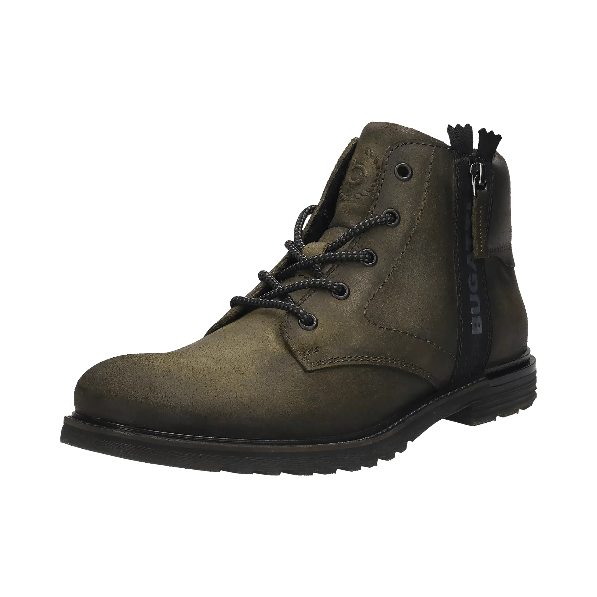 Leder Schnürstiefel dunkelgrün - Image 2