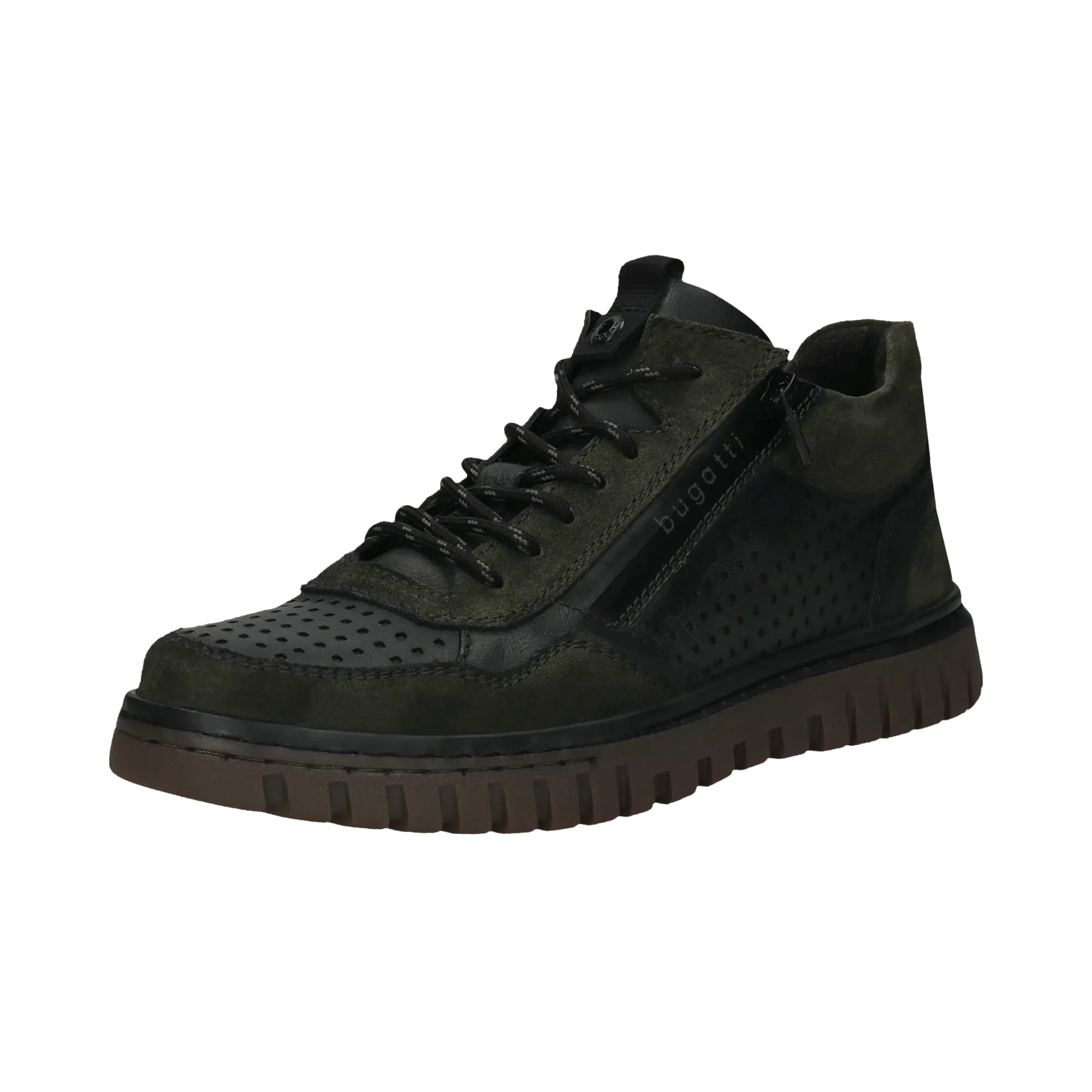 Leder Schnürstiefel dunkelgrün - Image 2