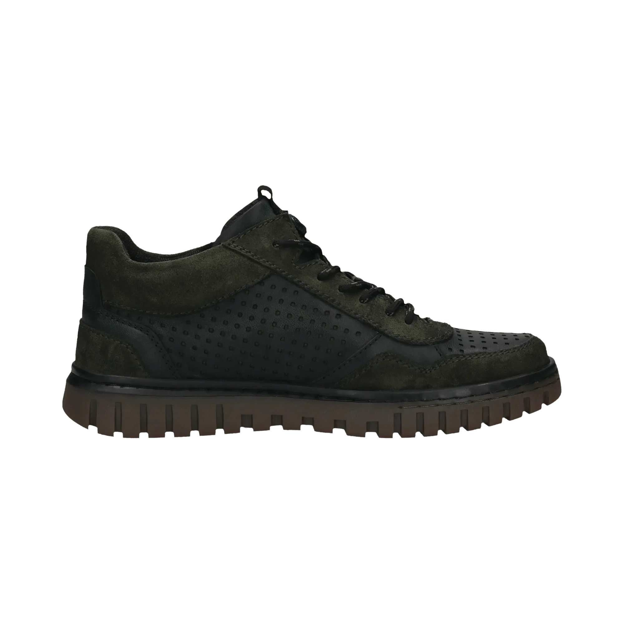 Leder Schnürstiefel dunkelgrün - Image 4