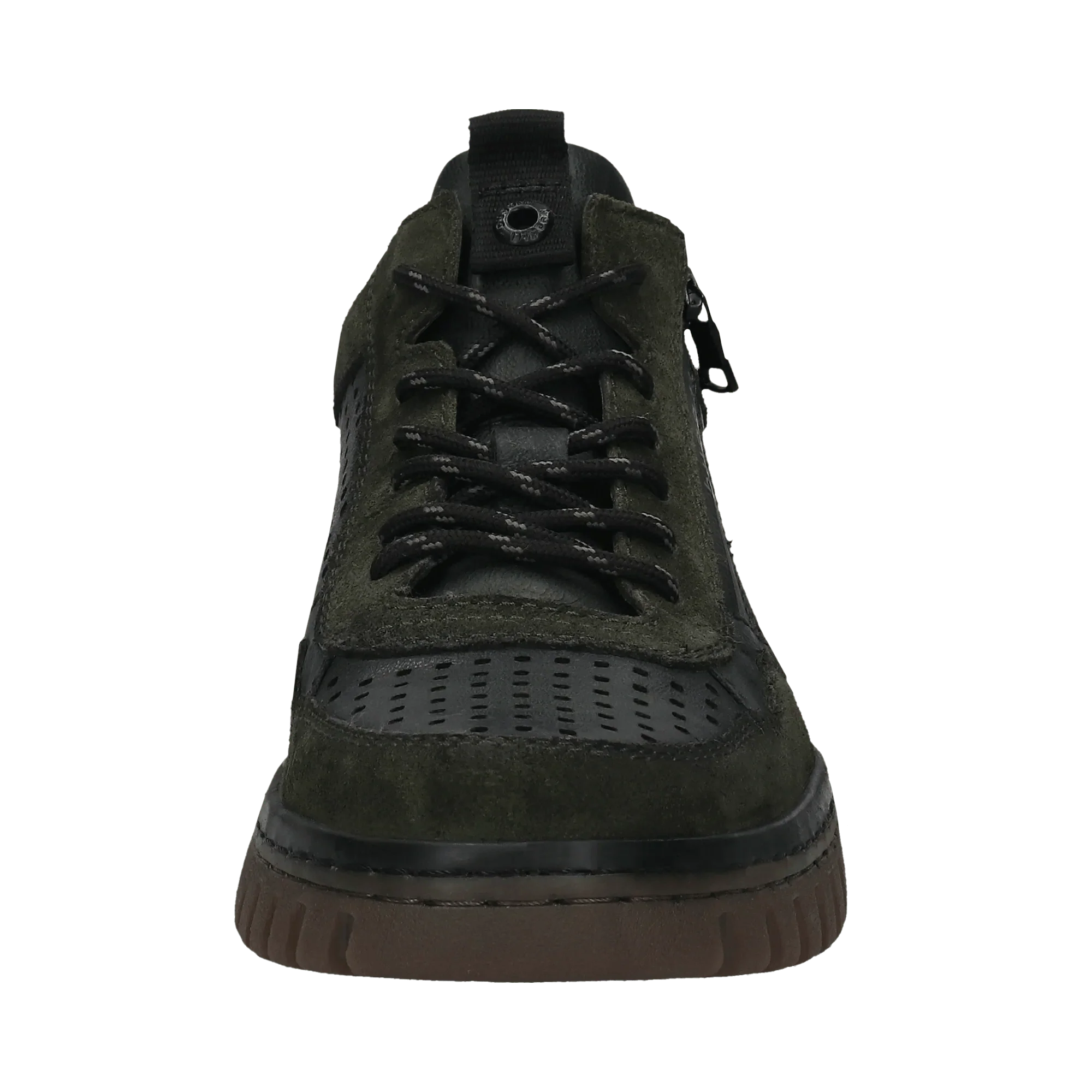 Leder Schnürstiefel dunkelgrün - Image 5