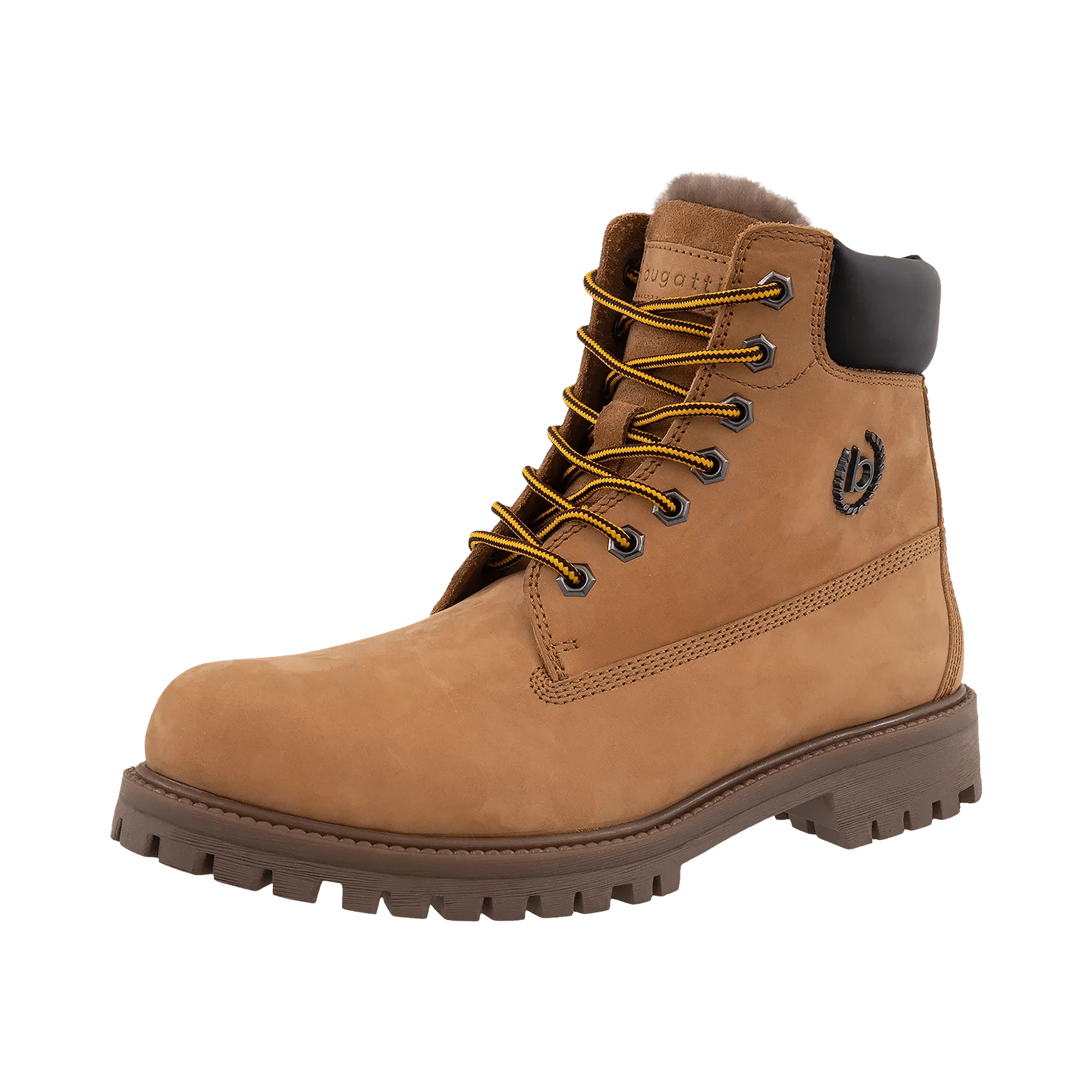 Leder Schnürstiefel gelb - Image 2