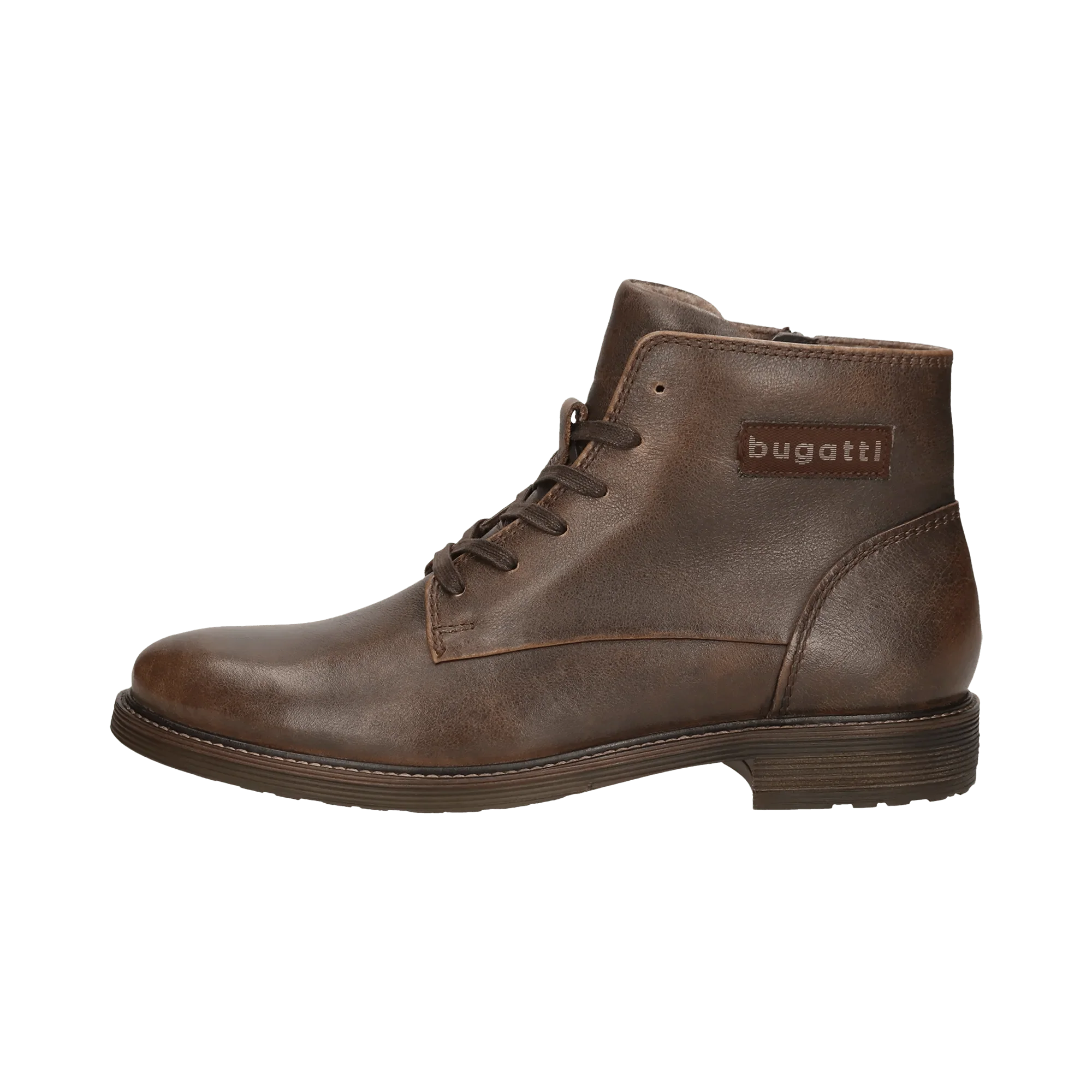 Leder Schnürstiefel mittelbraun