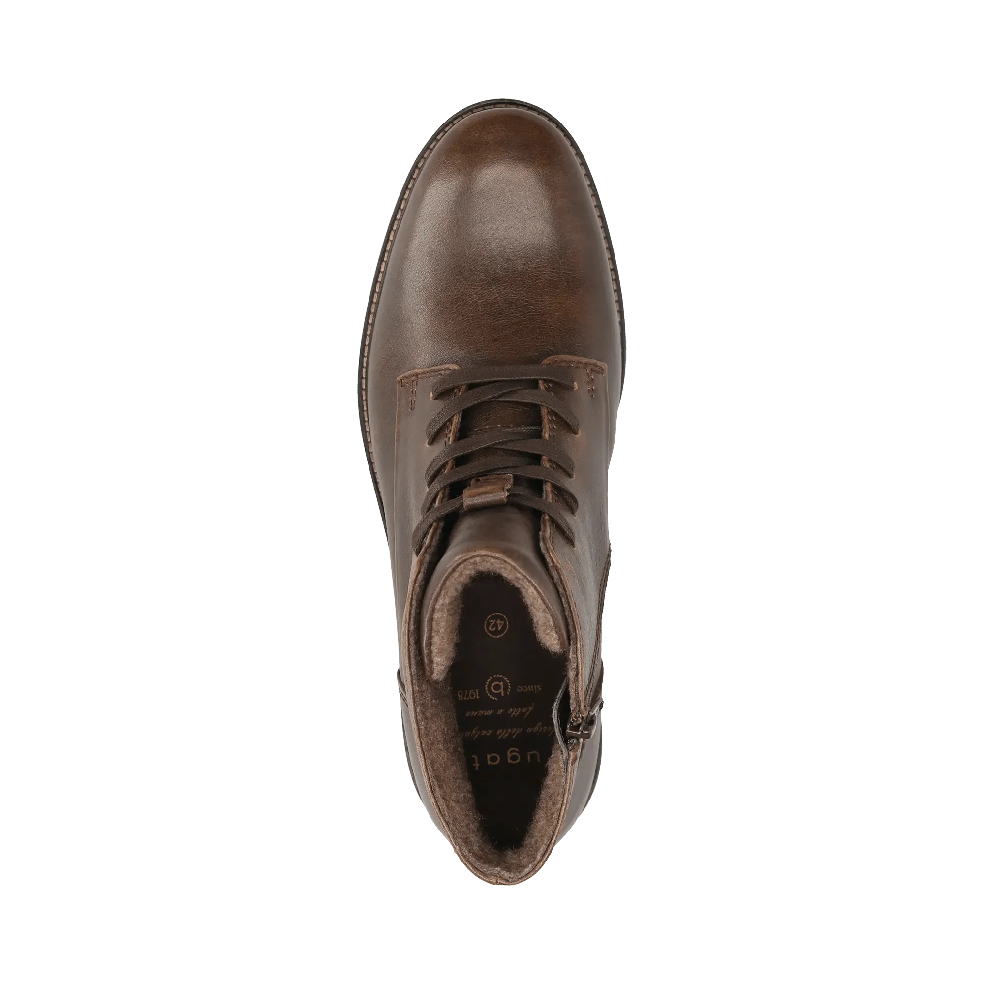 Leder Schnürstiefel mittelbraun - Image 6