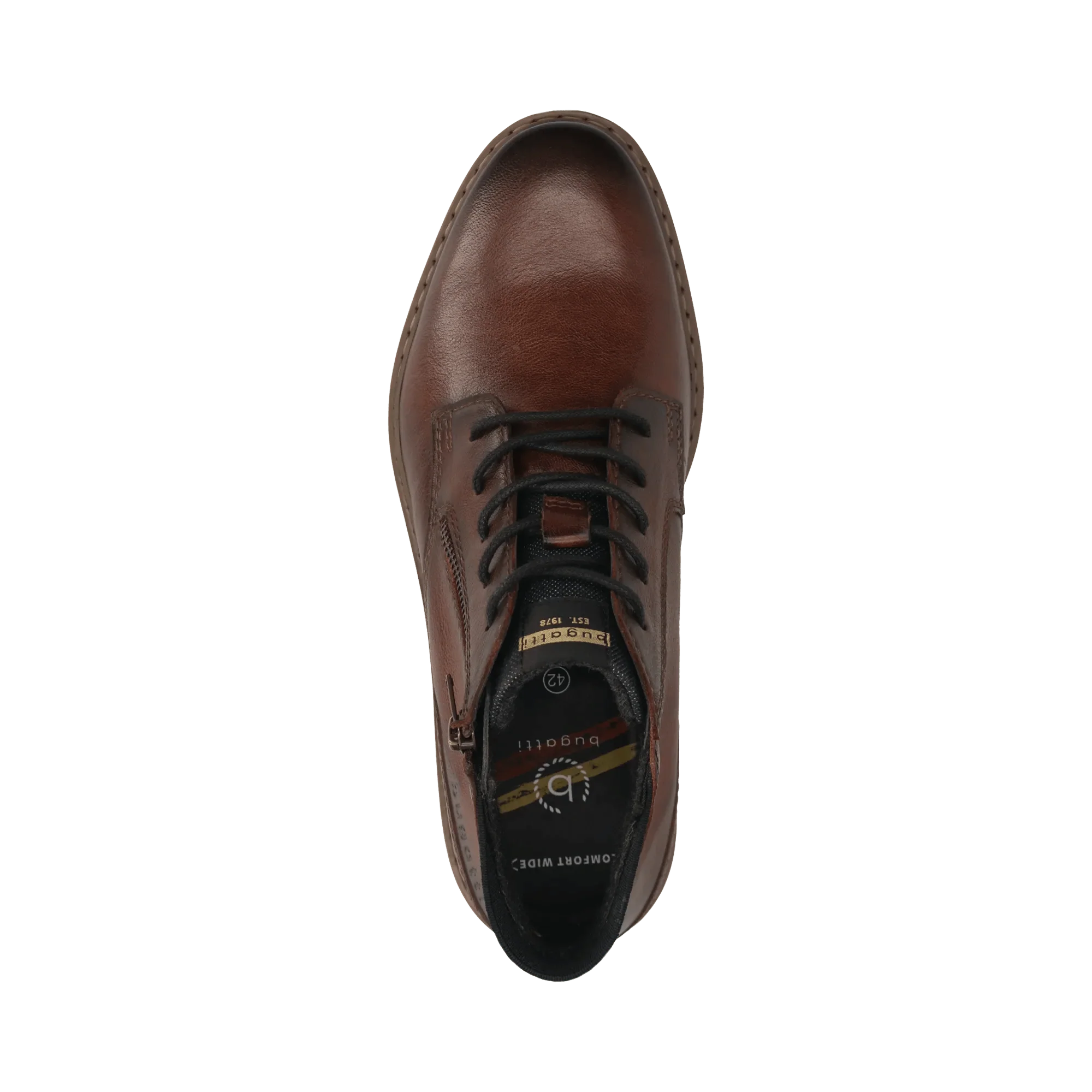 Leder Schnürstiefel mittelbraun - Image 5