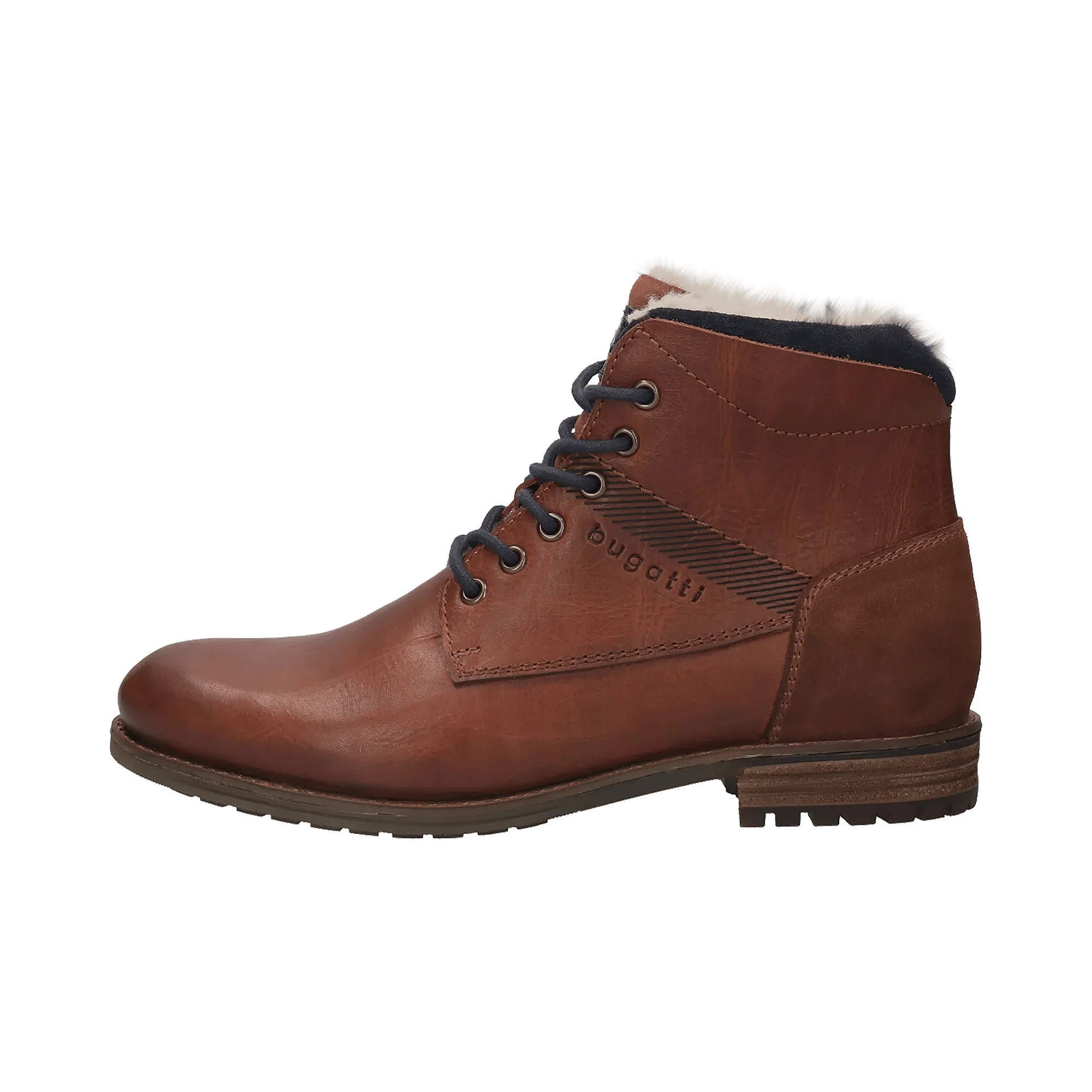 Leder Schnürstiefel mittelbraun