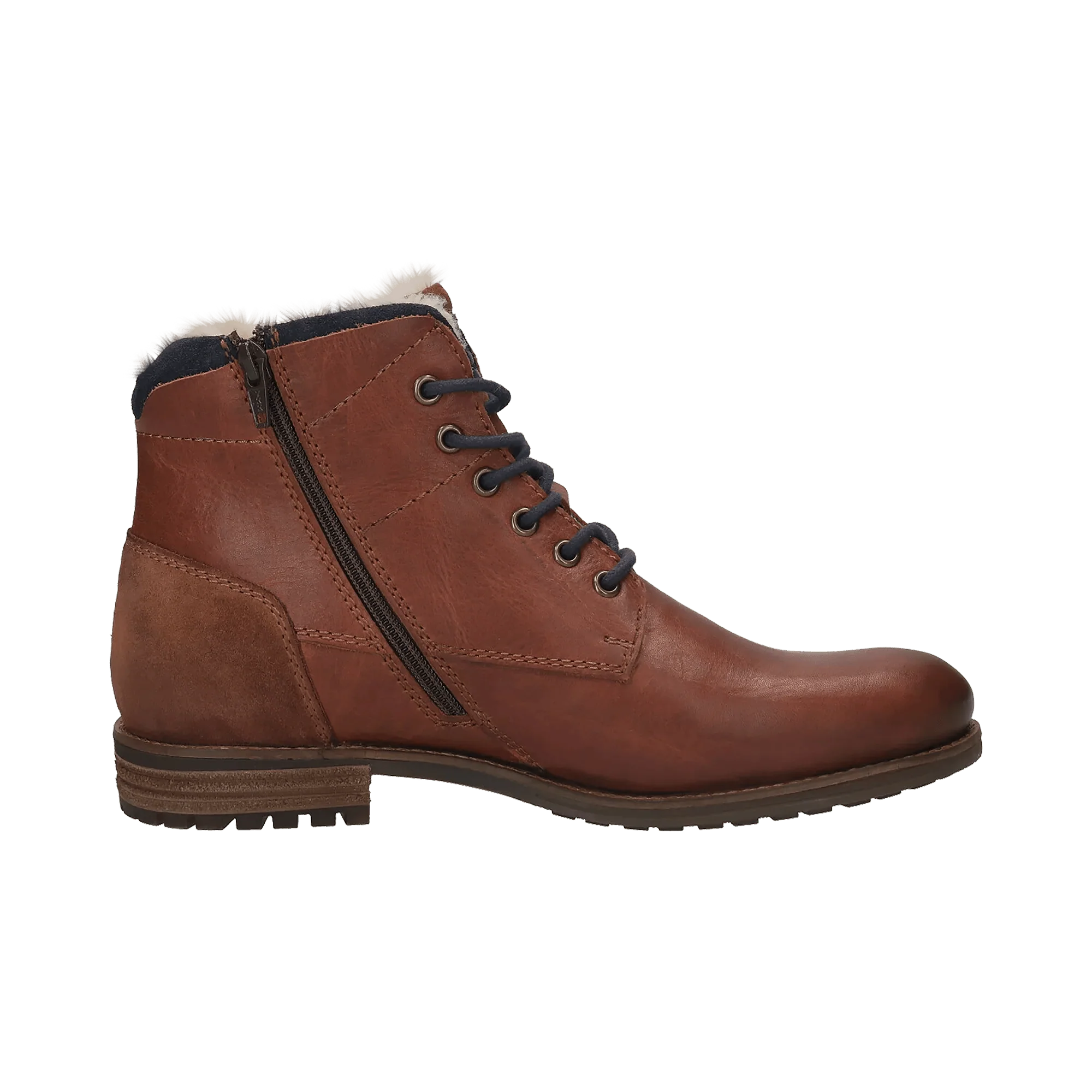 Leder Schnürstiefel mittelbraun - Image 4