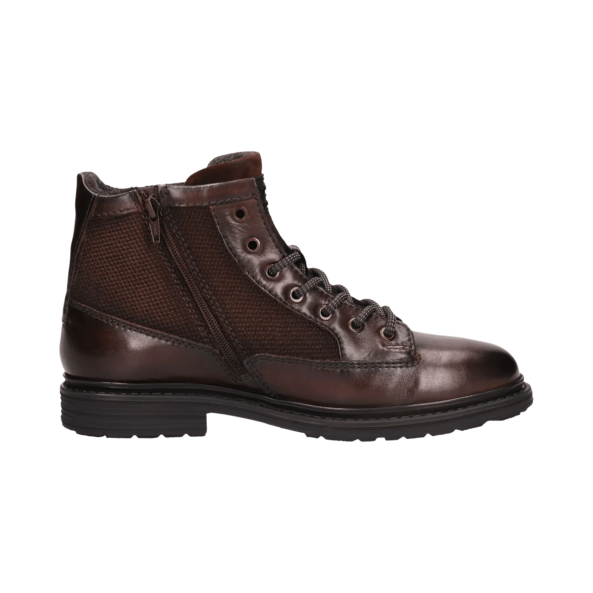 Leder Schnürstiefel mittelbraun - Image 4