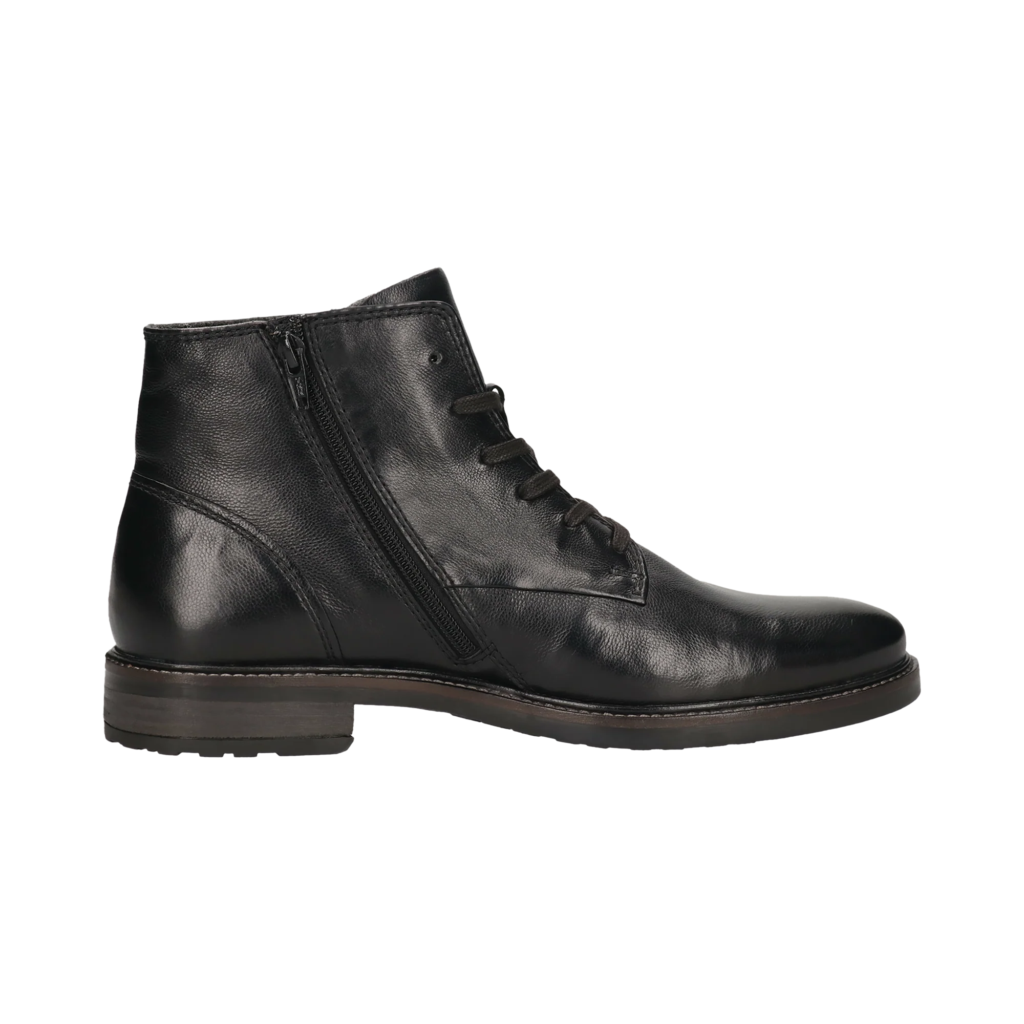 Leder Schnürstiefel schwarz - Image 4