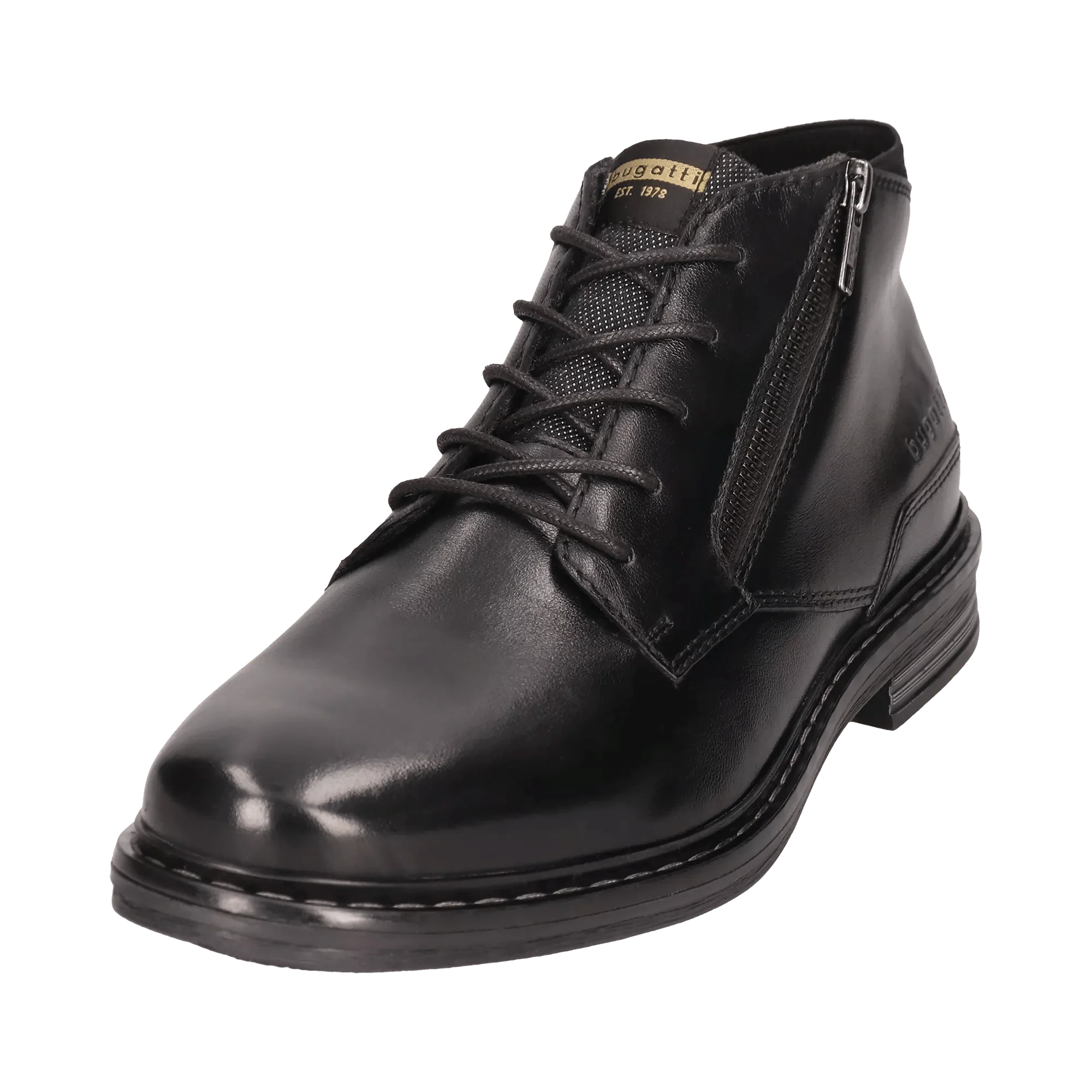 Leder Schnürstiefel schwarz - Image 2