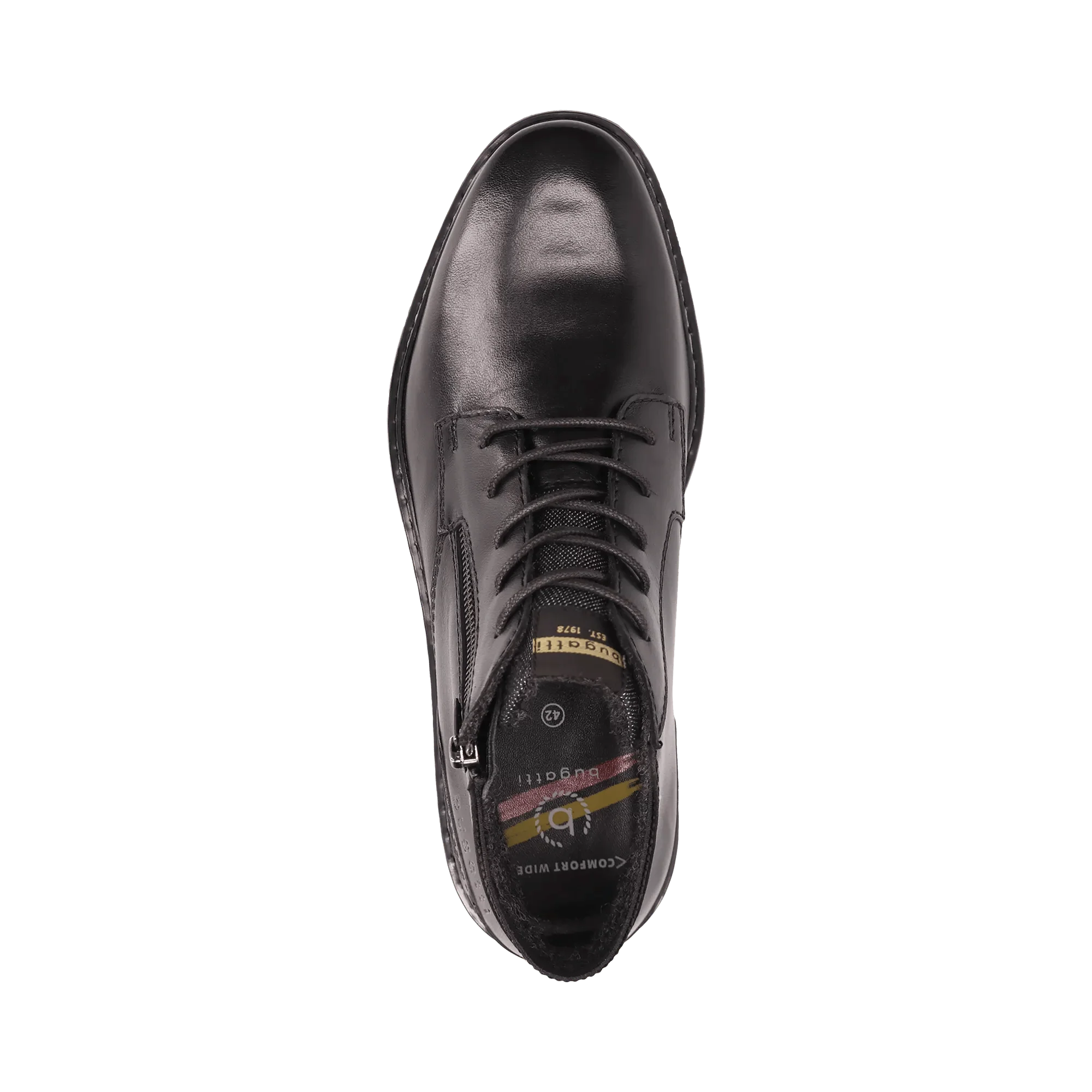 Leder Schnürstiefel schwarz - Image 6