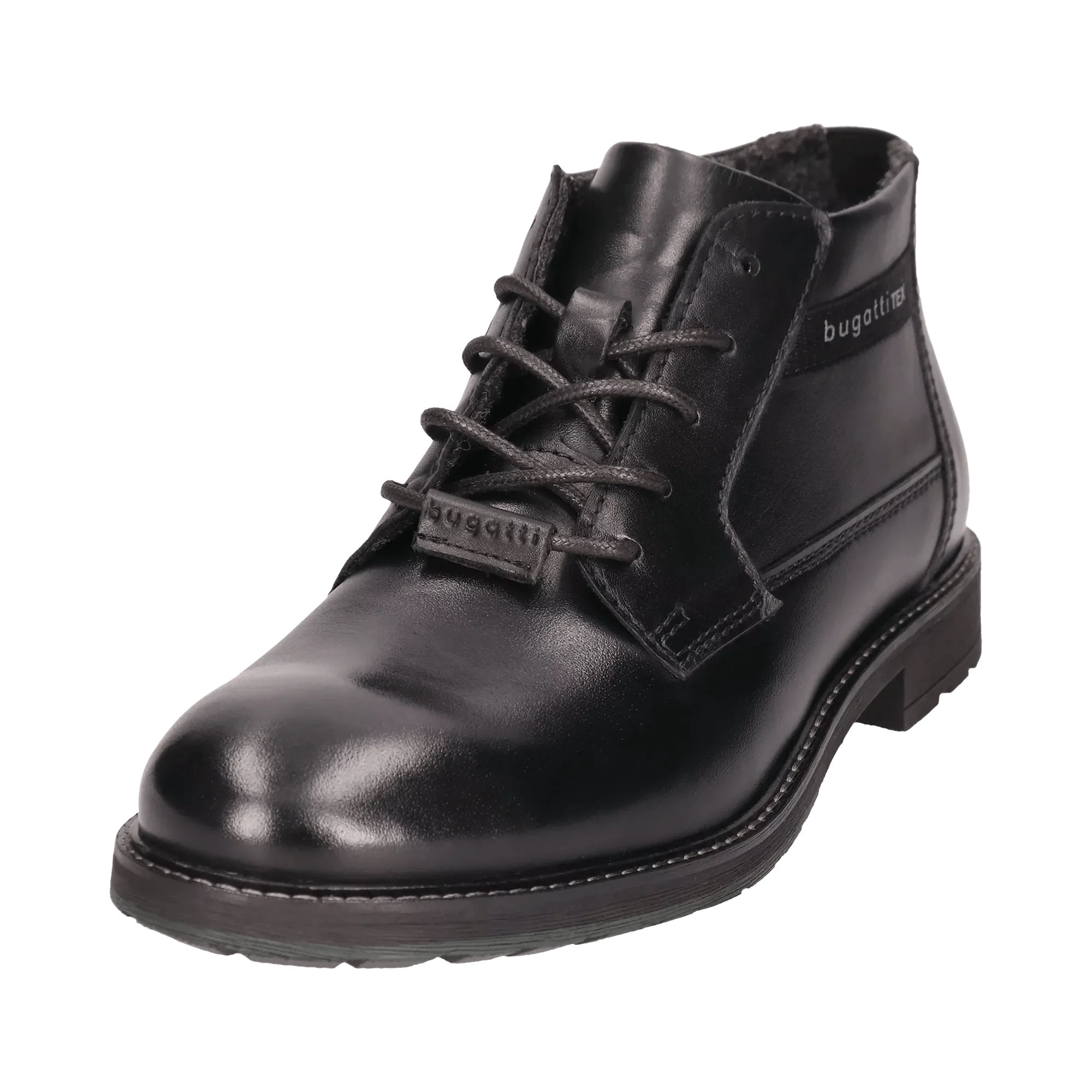 Leder Schnürstiefel schwarz - Image 2