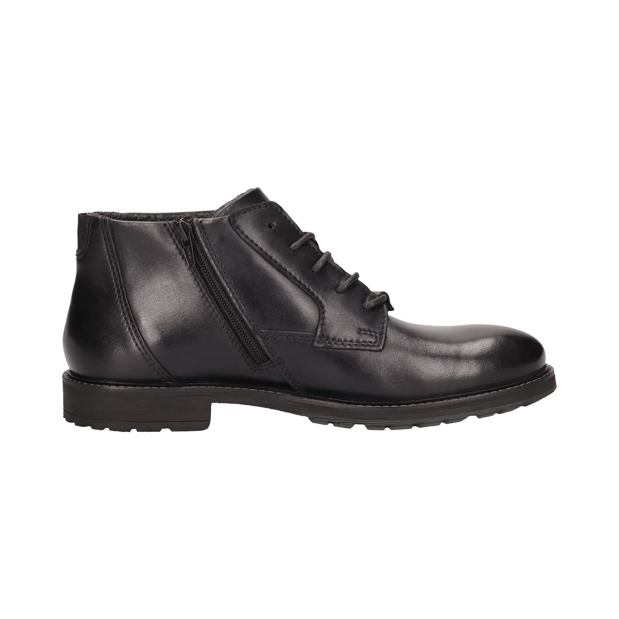 Leder Schnürstiefel schwarz - Image 4