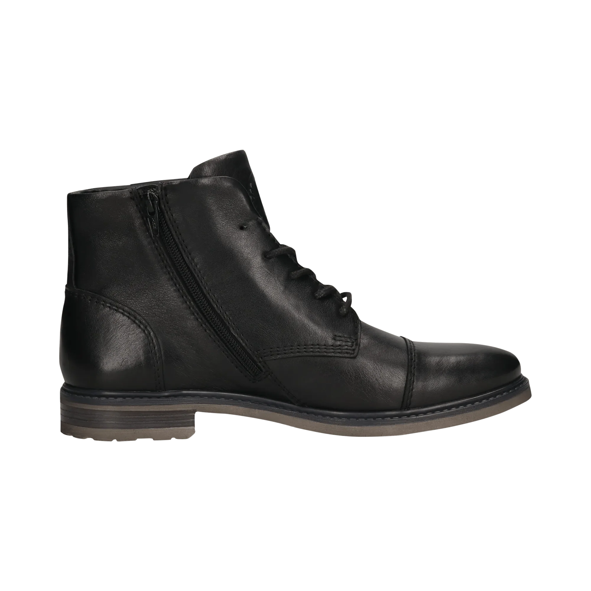 Leder Schnürstiefel schwarz - Image 4