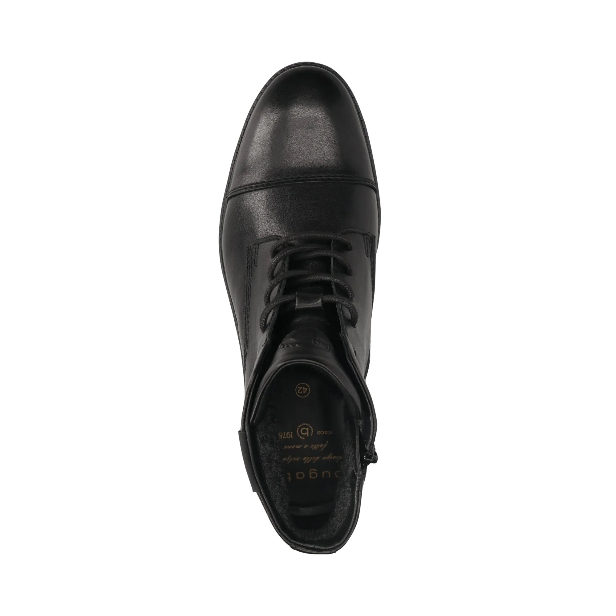 Leder Schnürstiefel schwarz - Image 6