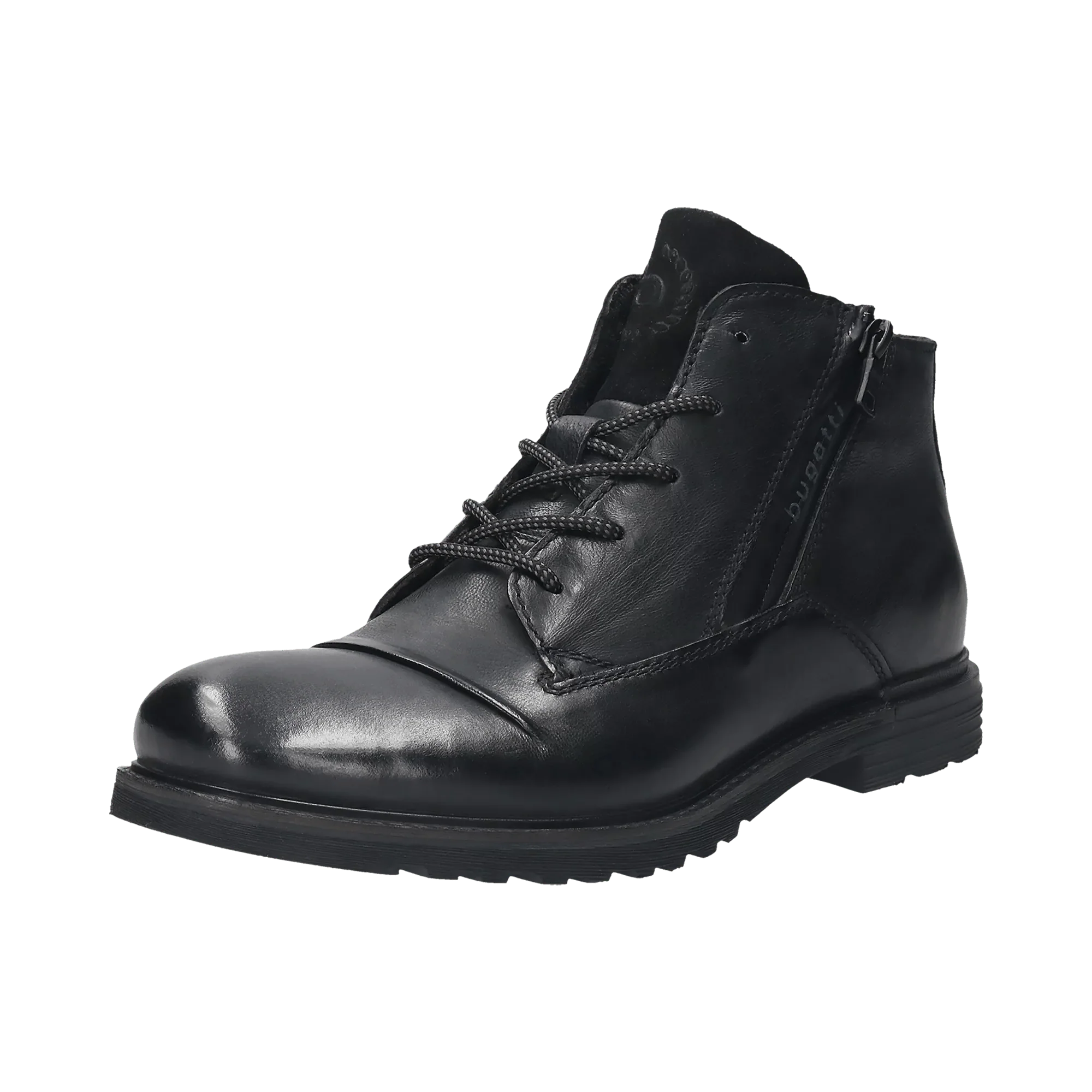 Leder Schnürstiefel schwarz - Image 2