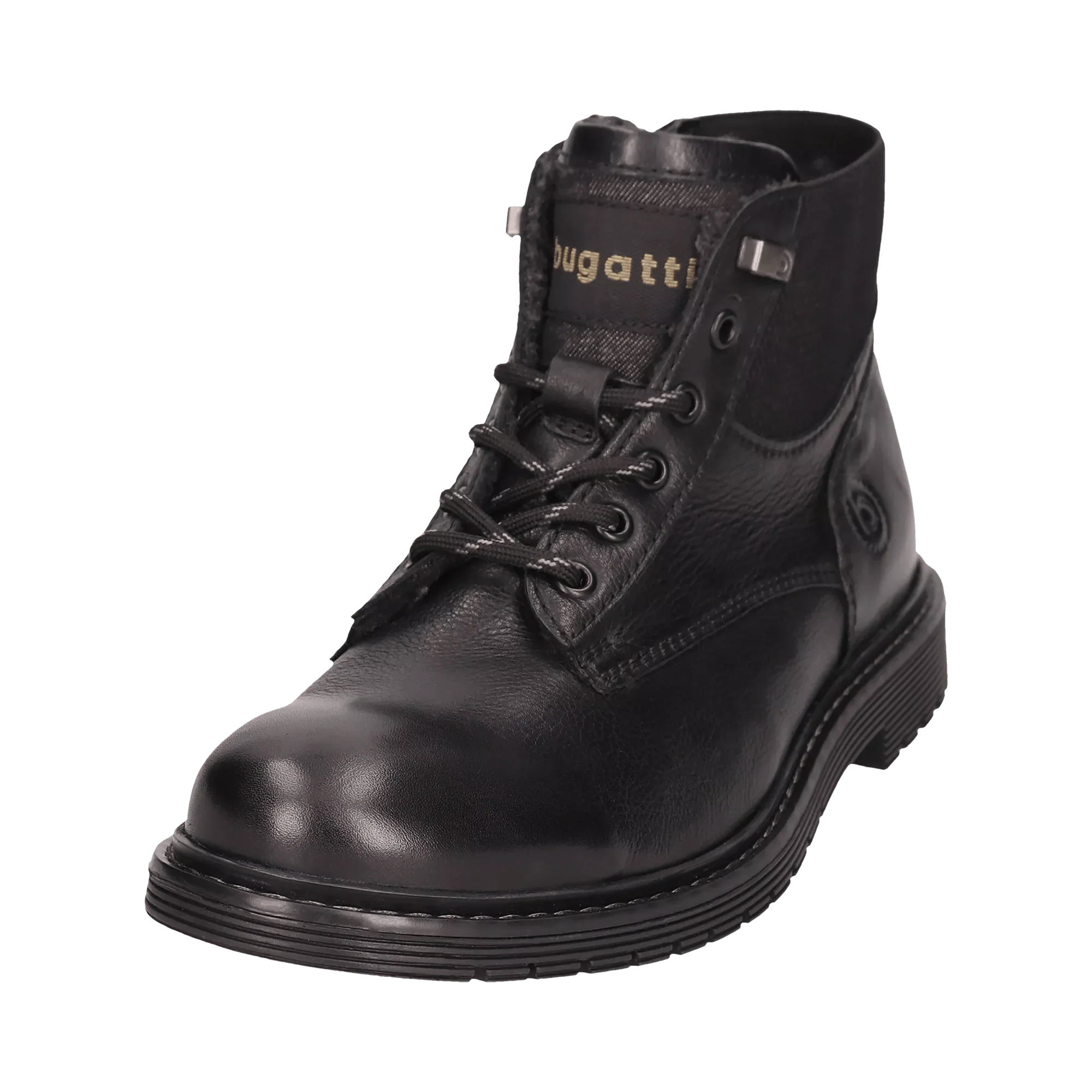 Leder Schnürstiefel schwarz - Image 2