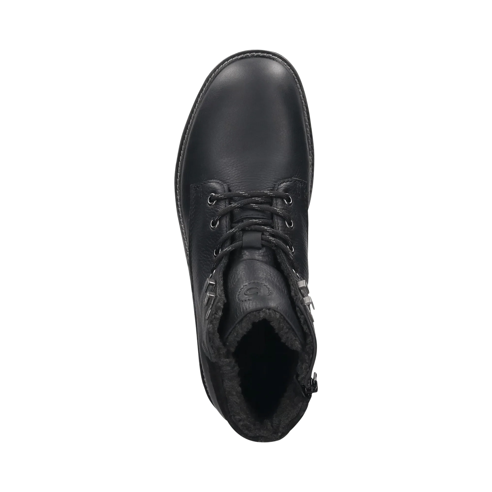 Leder Schnürstiefel schwarz - Image 6