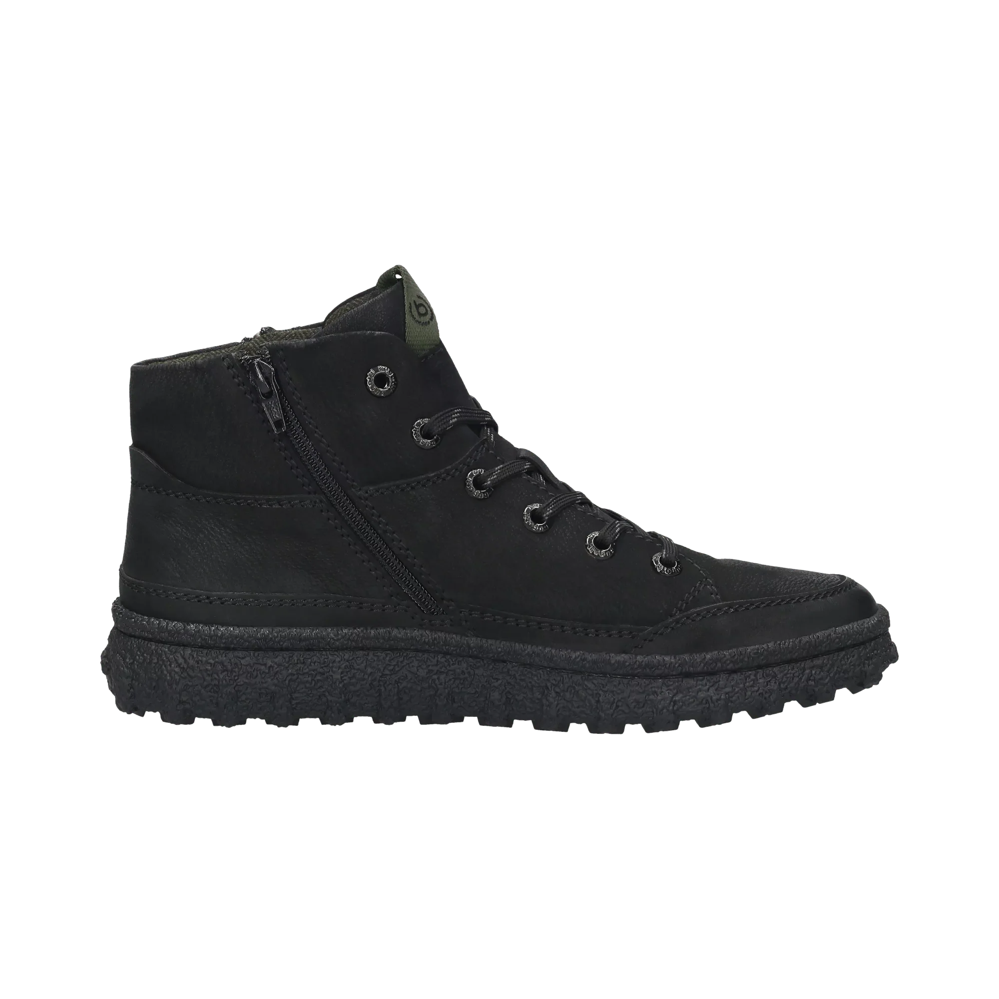Leder Schnürstiefel schwarz - Image 4