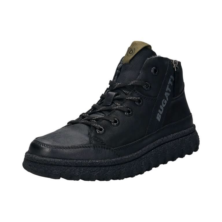 Leder Schnürstiefel schwarz - Image 2