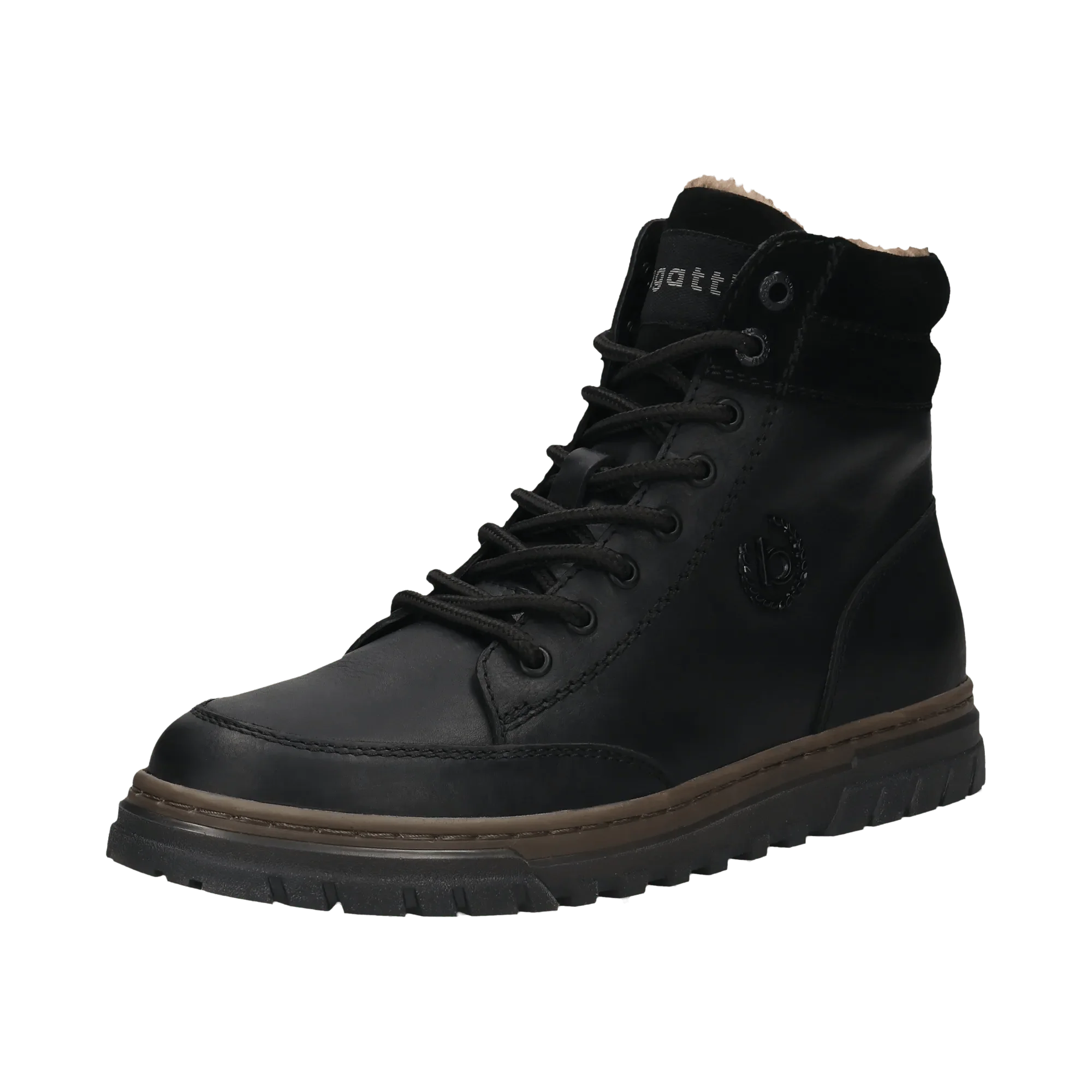 Leder Schnürstiefel schwarz - Image 2