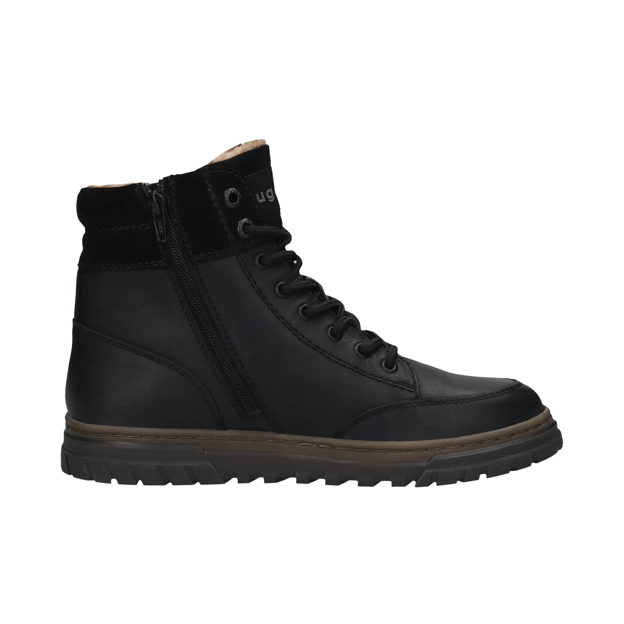 Leder Schnürstiefel schwarz - Image 4
