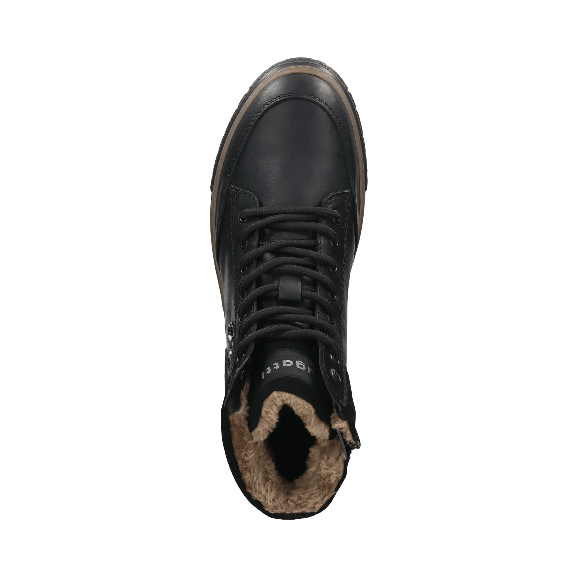 Leder Schnürstiefel schwarz - Image 6