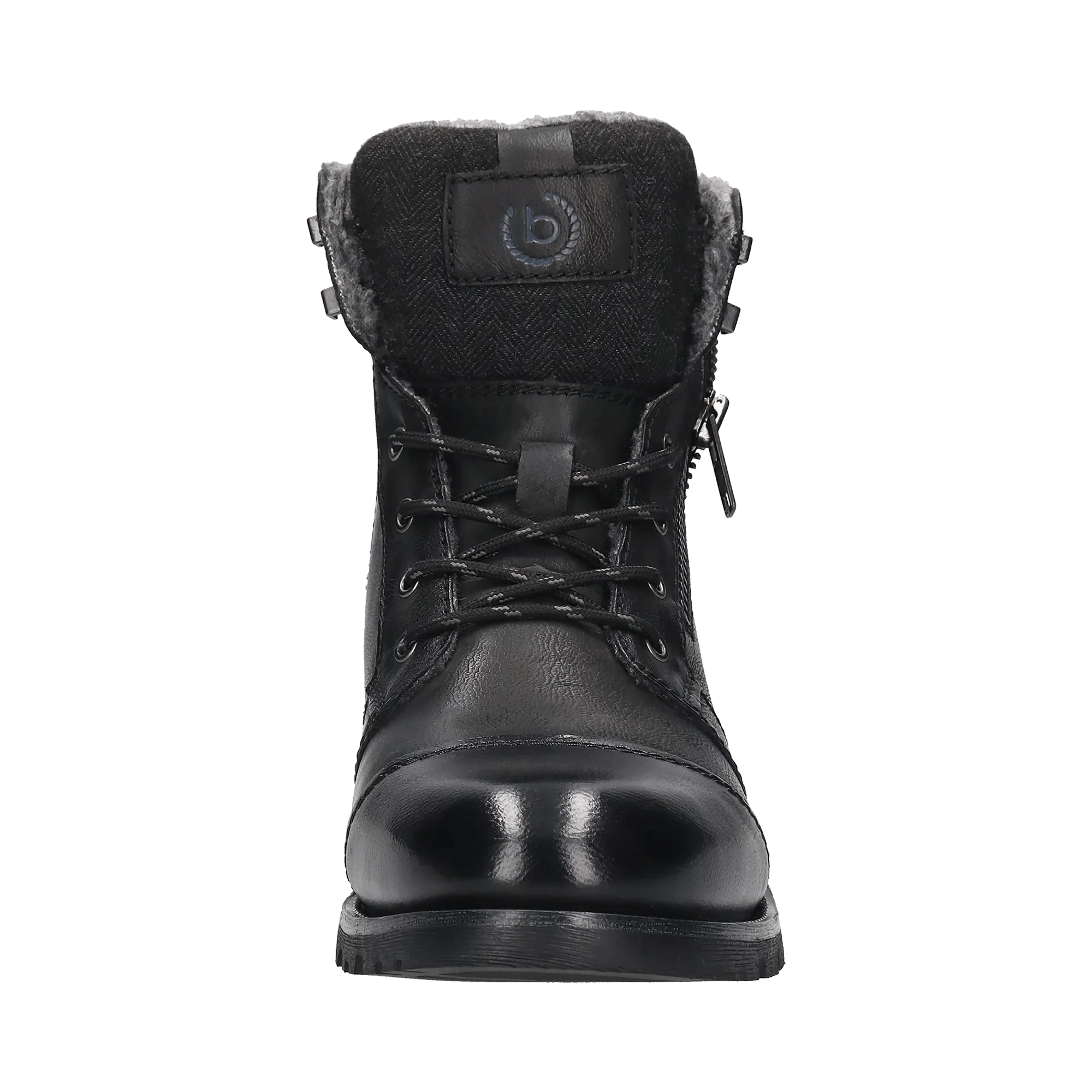 Leder Schnürstiefel schwarz - Image 5
