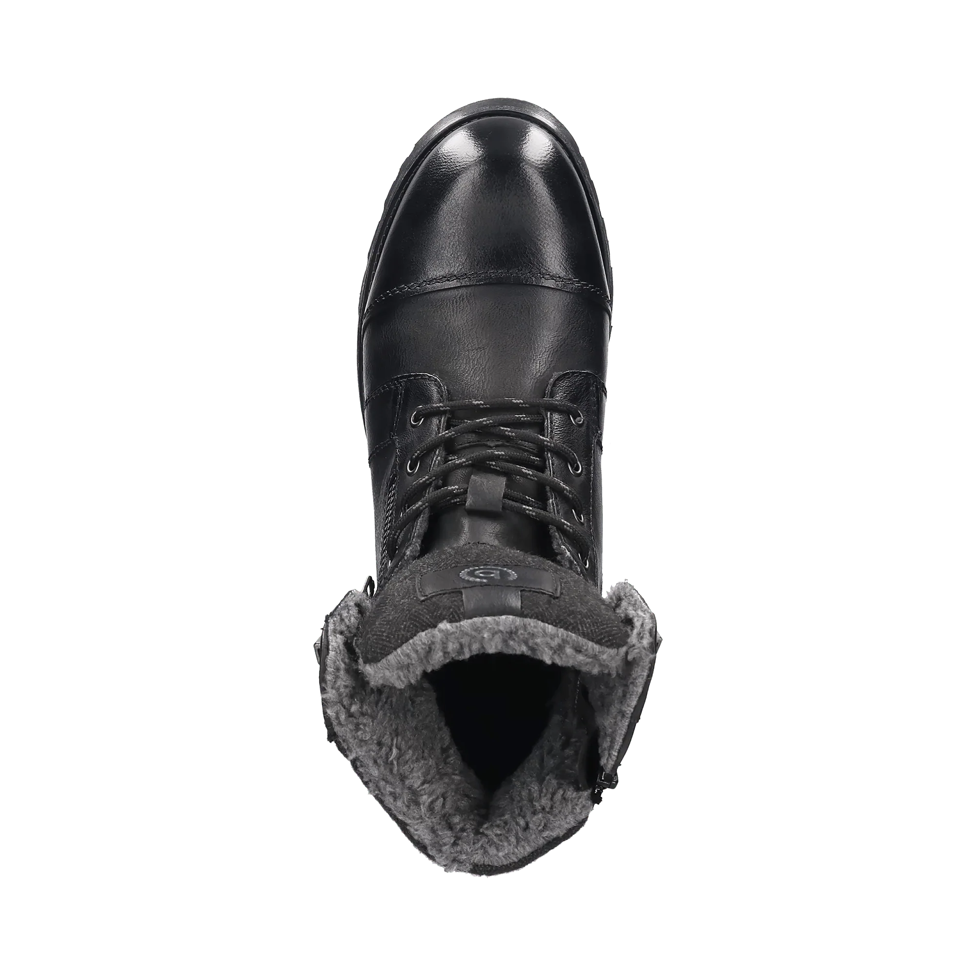 Leder Schnürstiefel schwarz - Image 6