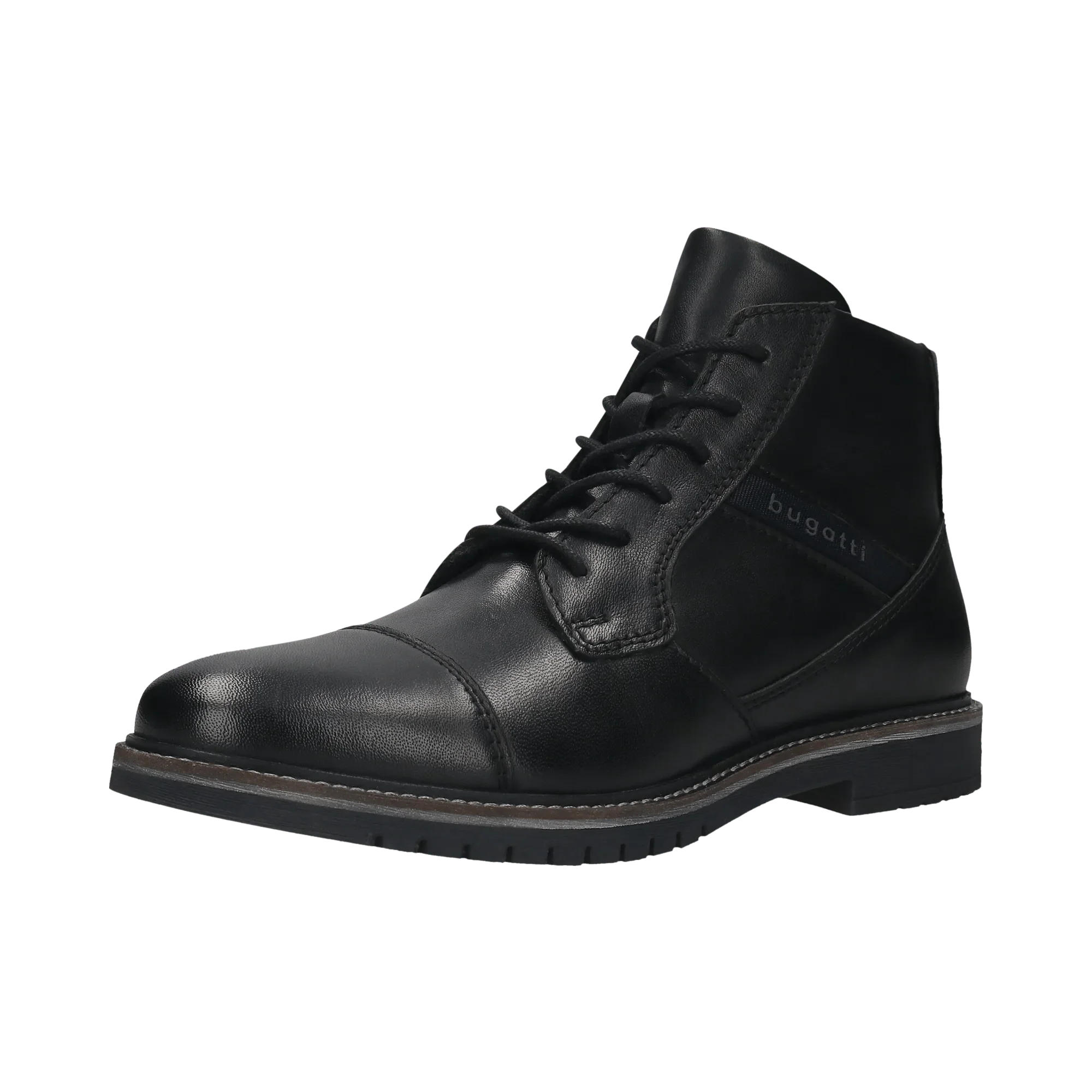 Leder Schnürstiefel schwarz - Image 2