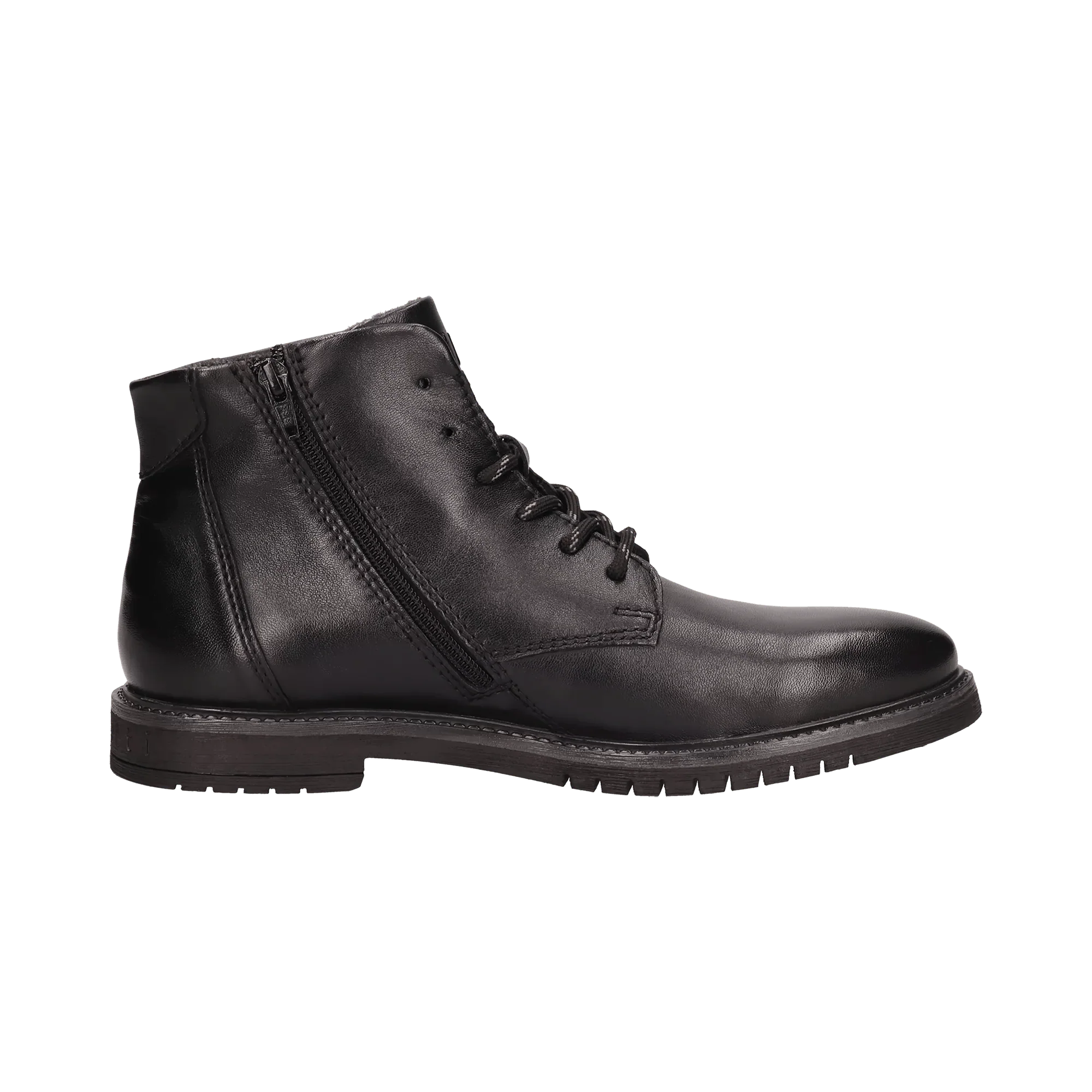 Leder Schnürstiefel schwarz - Image 4