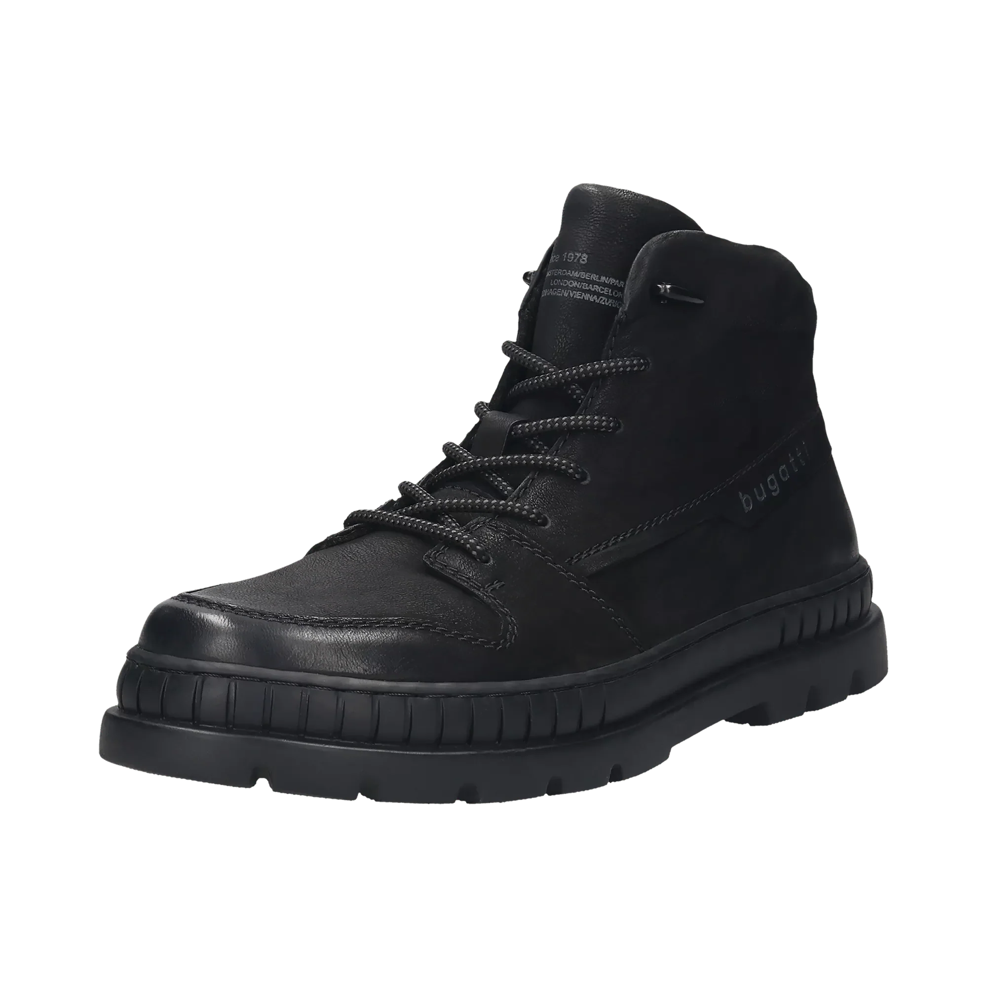 Leder Schnürstiefel schwarz - Image 2