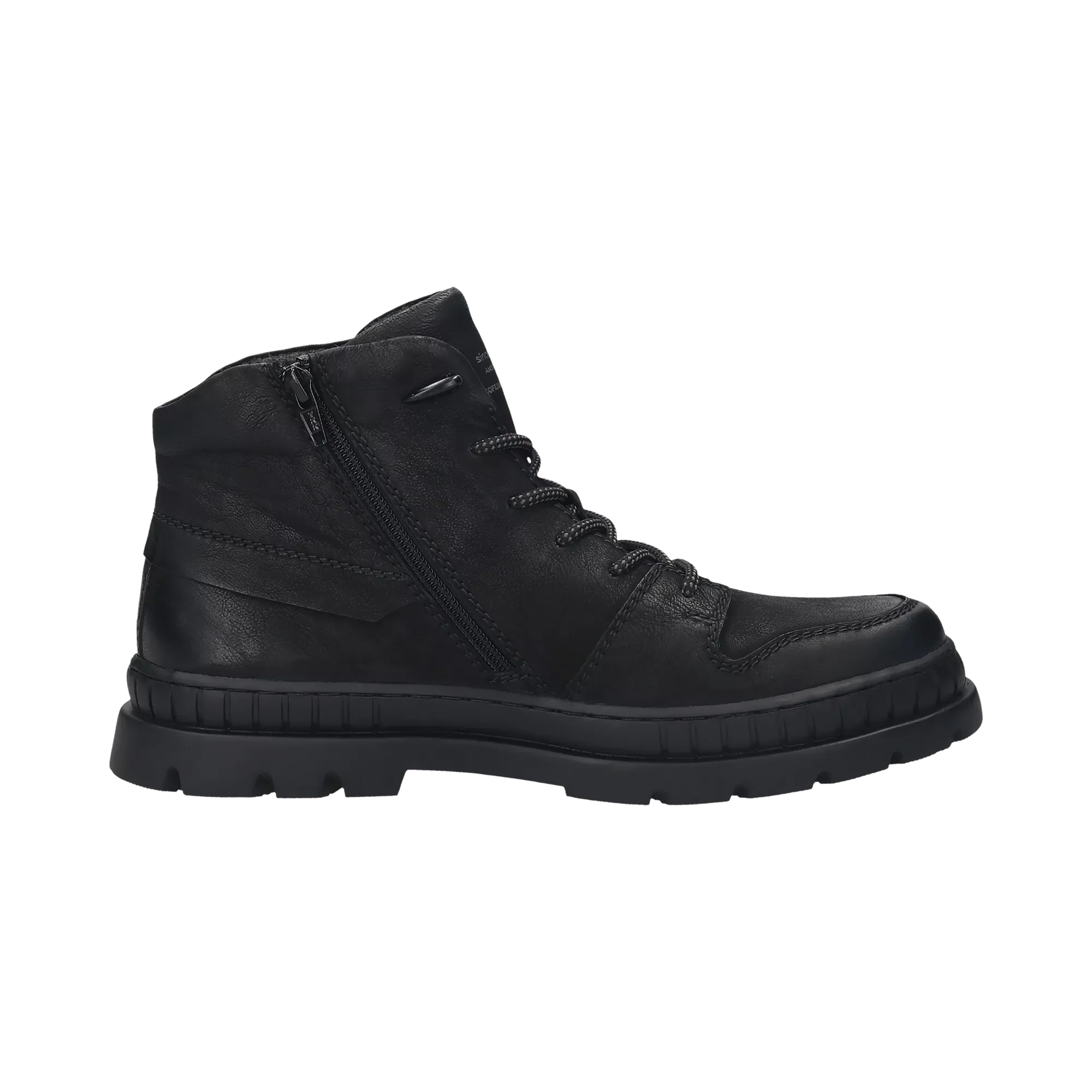 Leder Schnürstiefel schwarz - Image 4