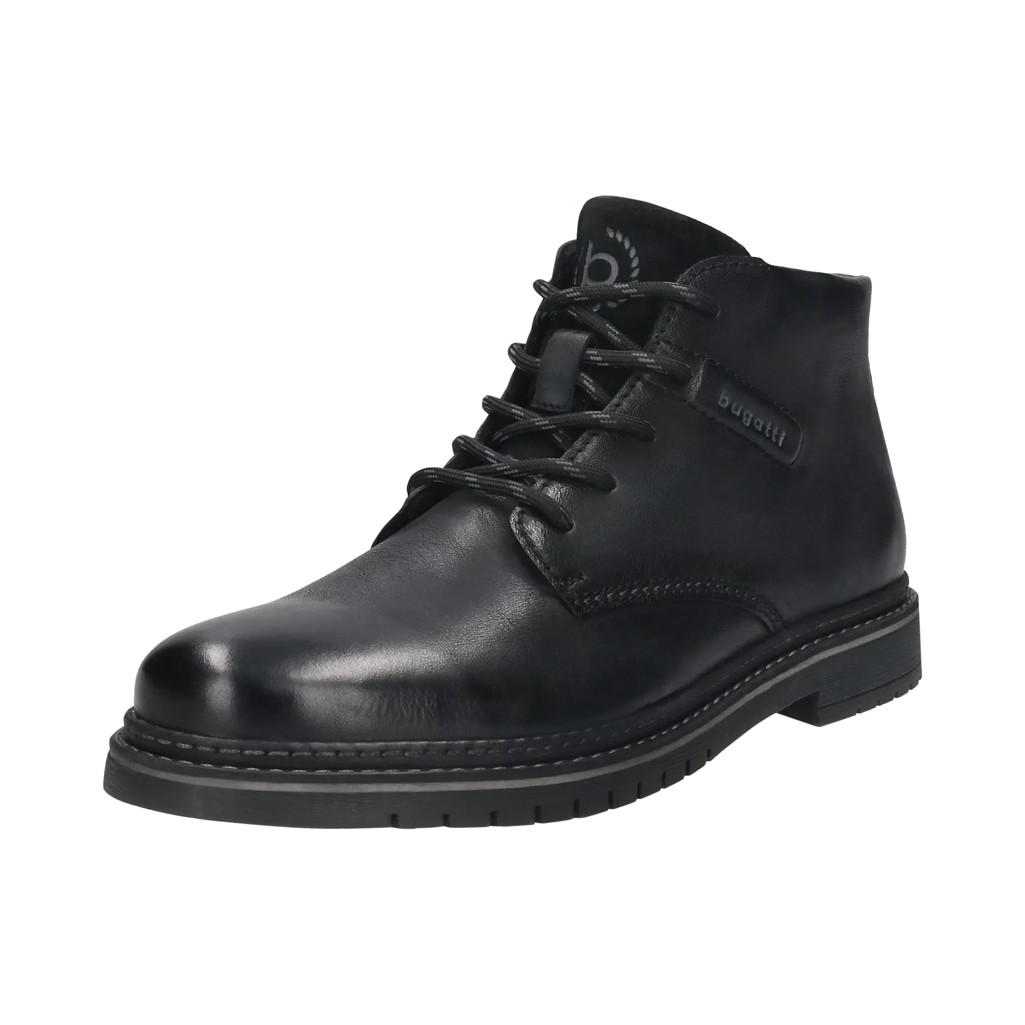 Leder Schnürstiefel schwarz - Image 2