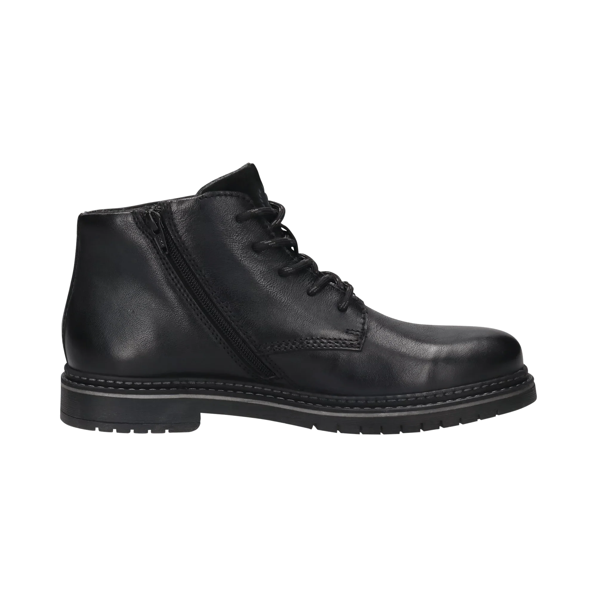 Leder Schnürstiefel schwarz - Image 4